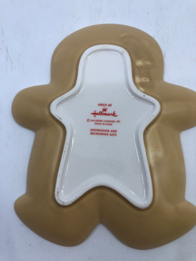 GINGERBREAD COOKIE SERVING DISH.