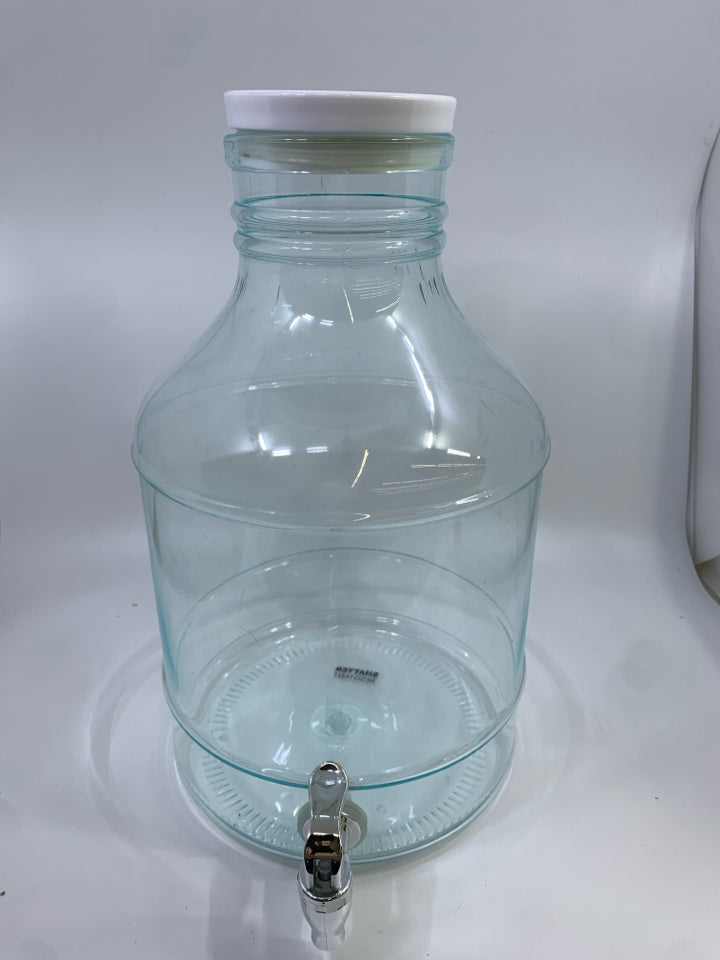 PLASTIC JUG DRINK DISPENSER.