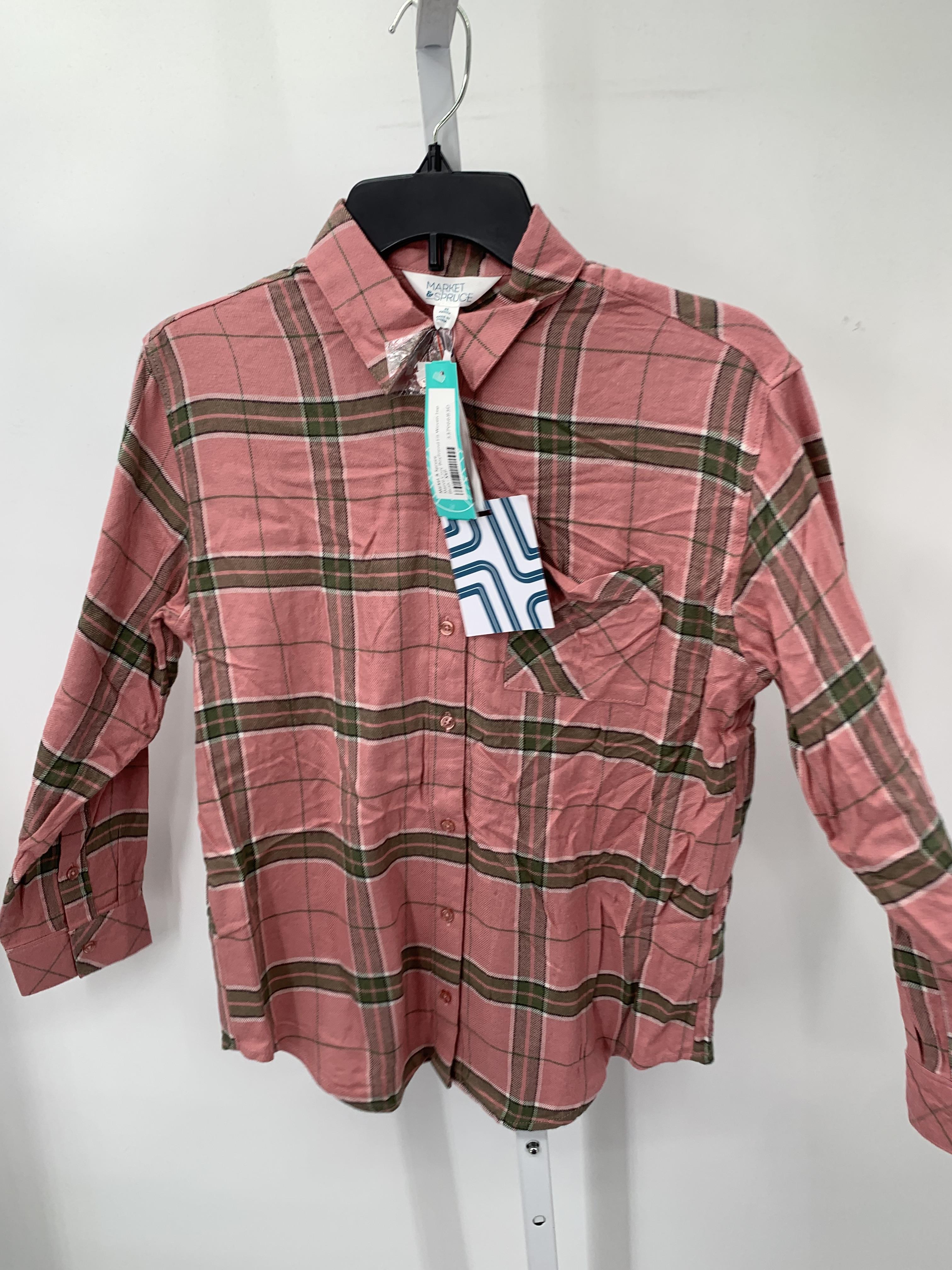 market & spruce Size X Small Petite Petite Long Sleeve Shirt