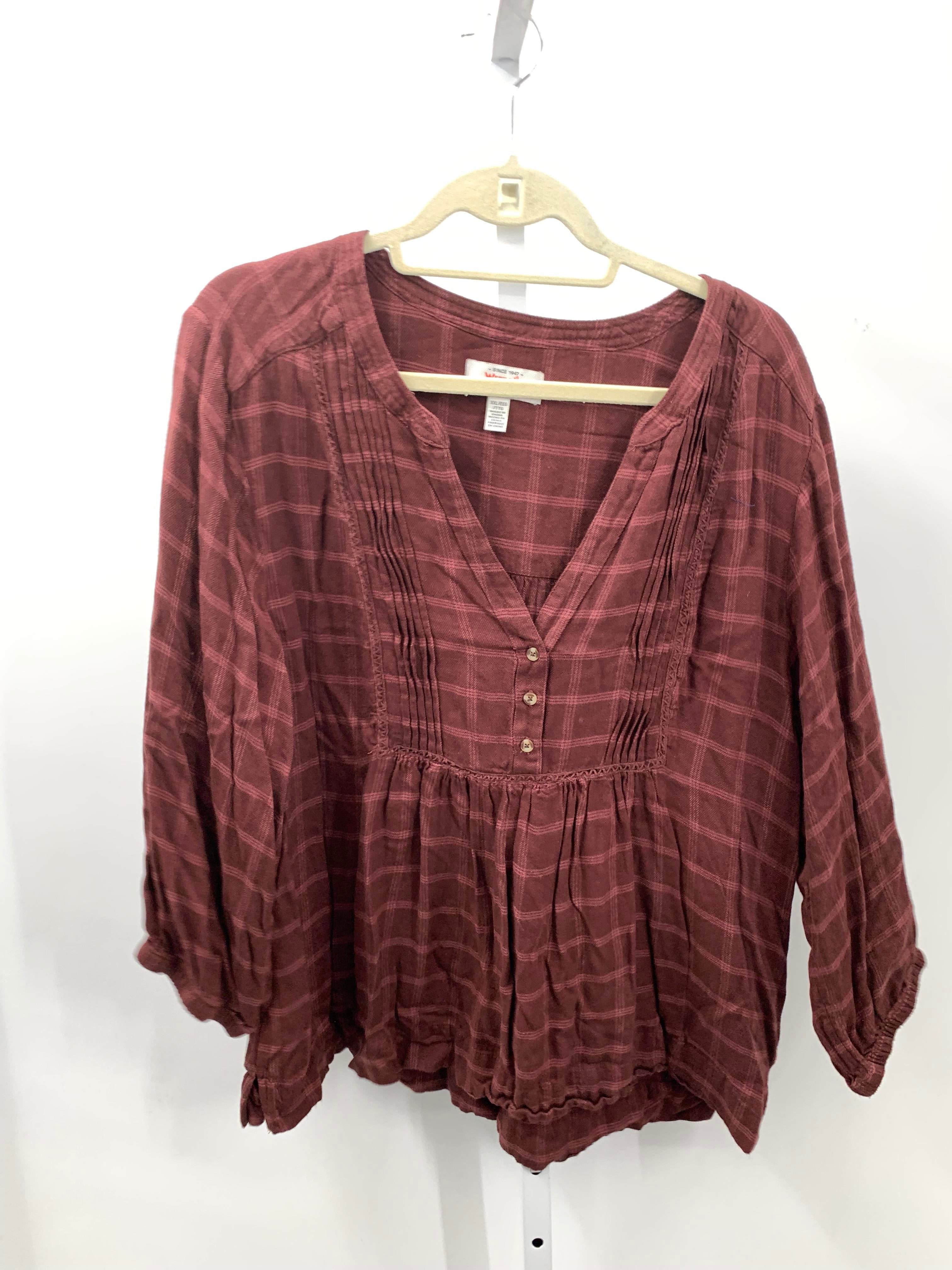 Wrangler Size XXL Misses Long Sleeve Shirt