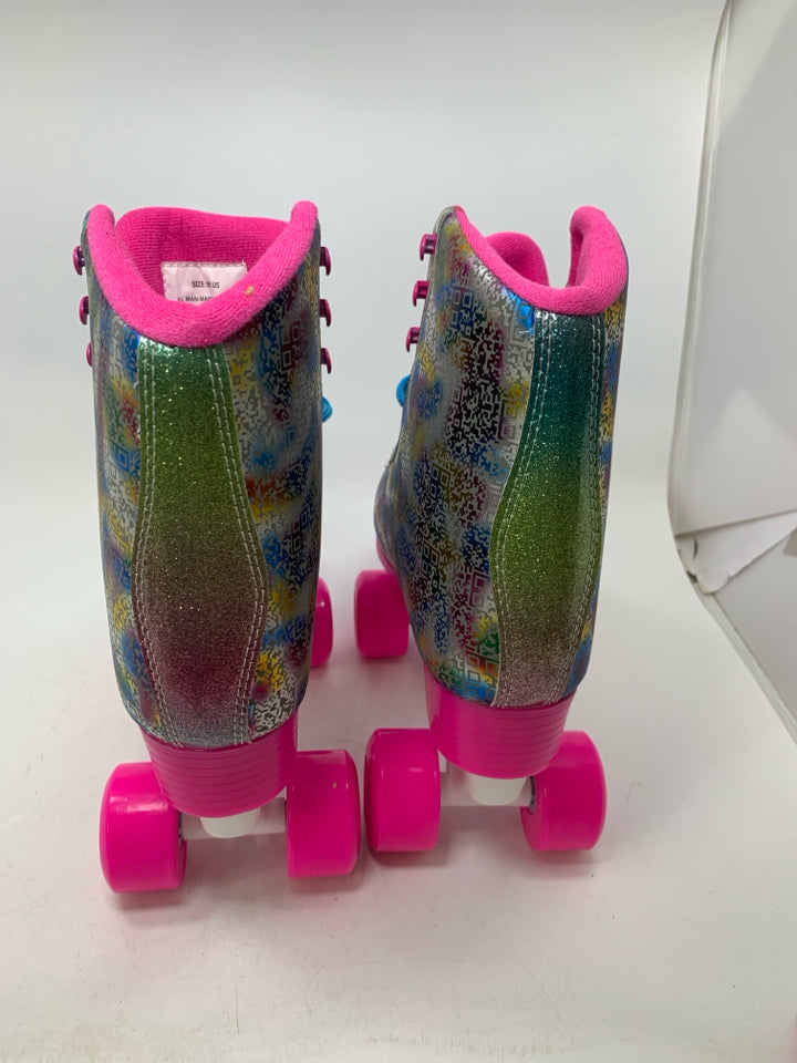 Rainbow Metallic Roller Skates Size ( 9M ) - NWOT