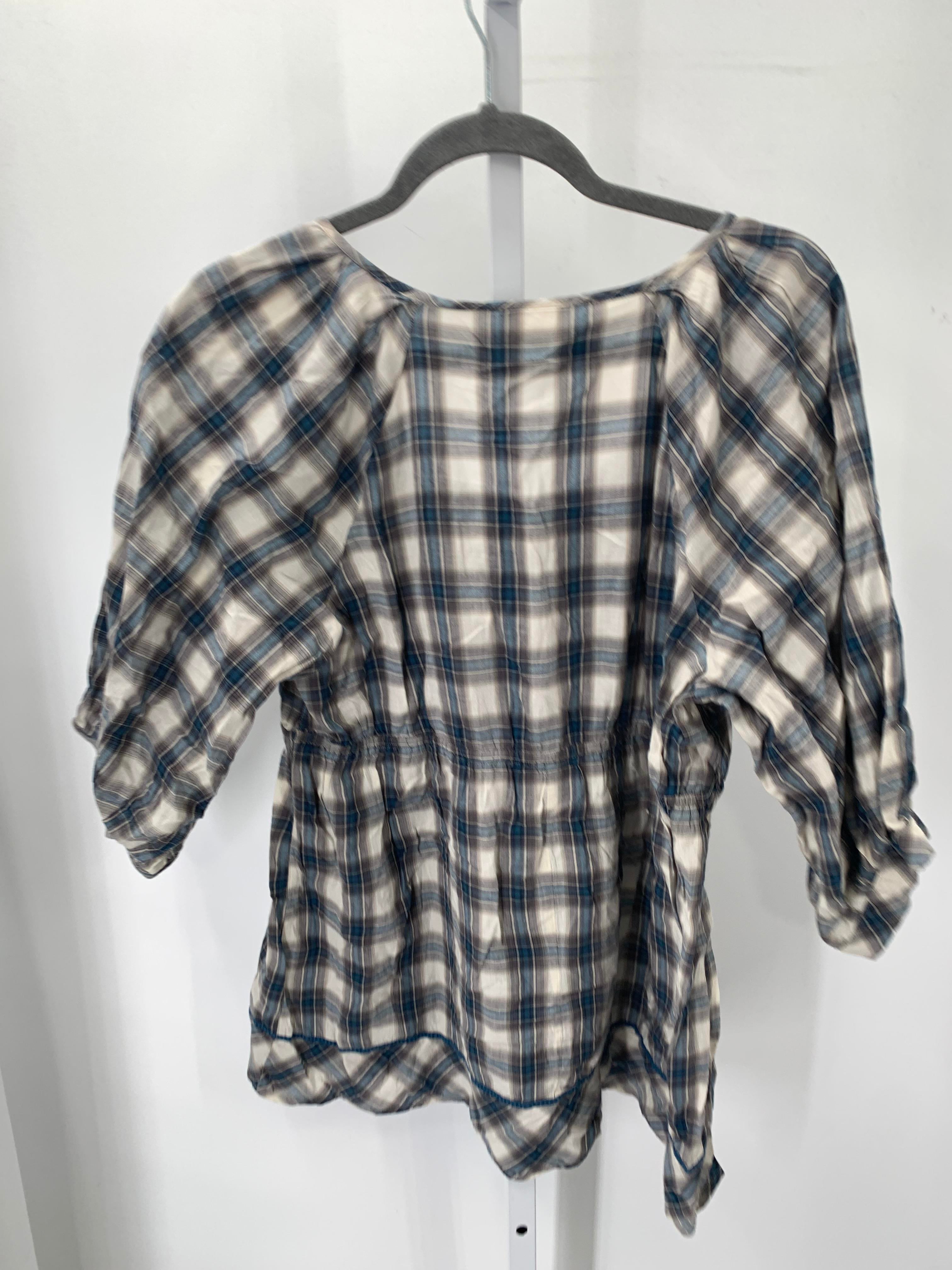 Motherhood Blue Size Extra Large Maternity 3/4 Sleeve Shirt