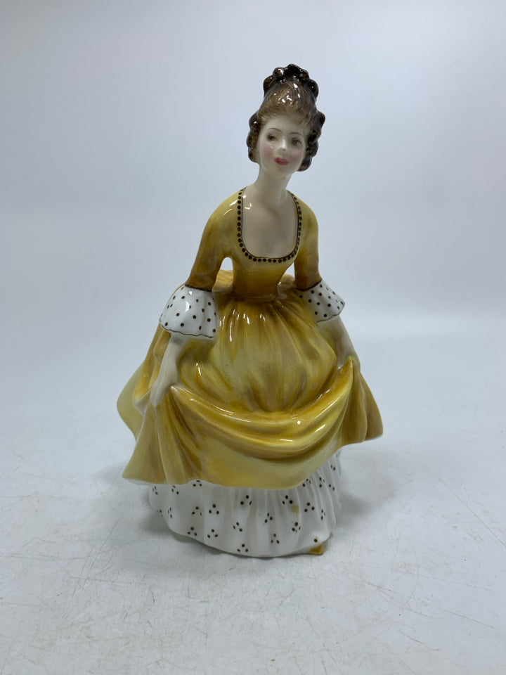 VTG PORCELAIN "CORALINE" VICTORIAN WOMAN FIGURINE.