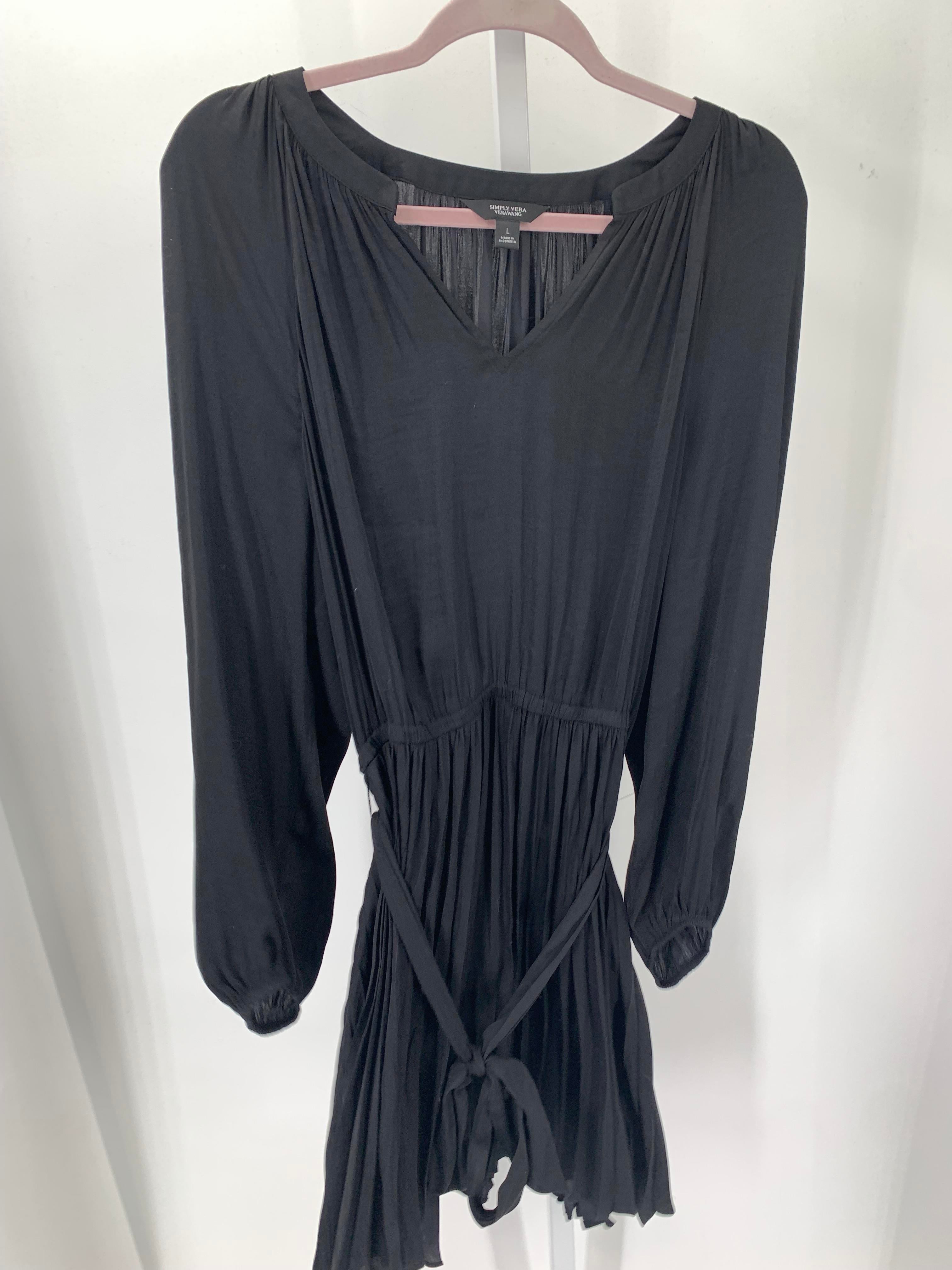 Vera Wang Size Large Misses Long Sleeve Dress