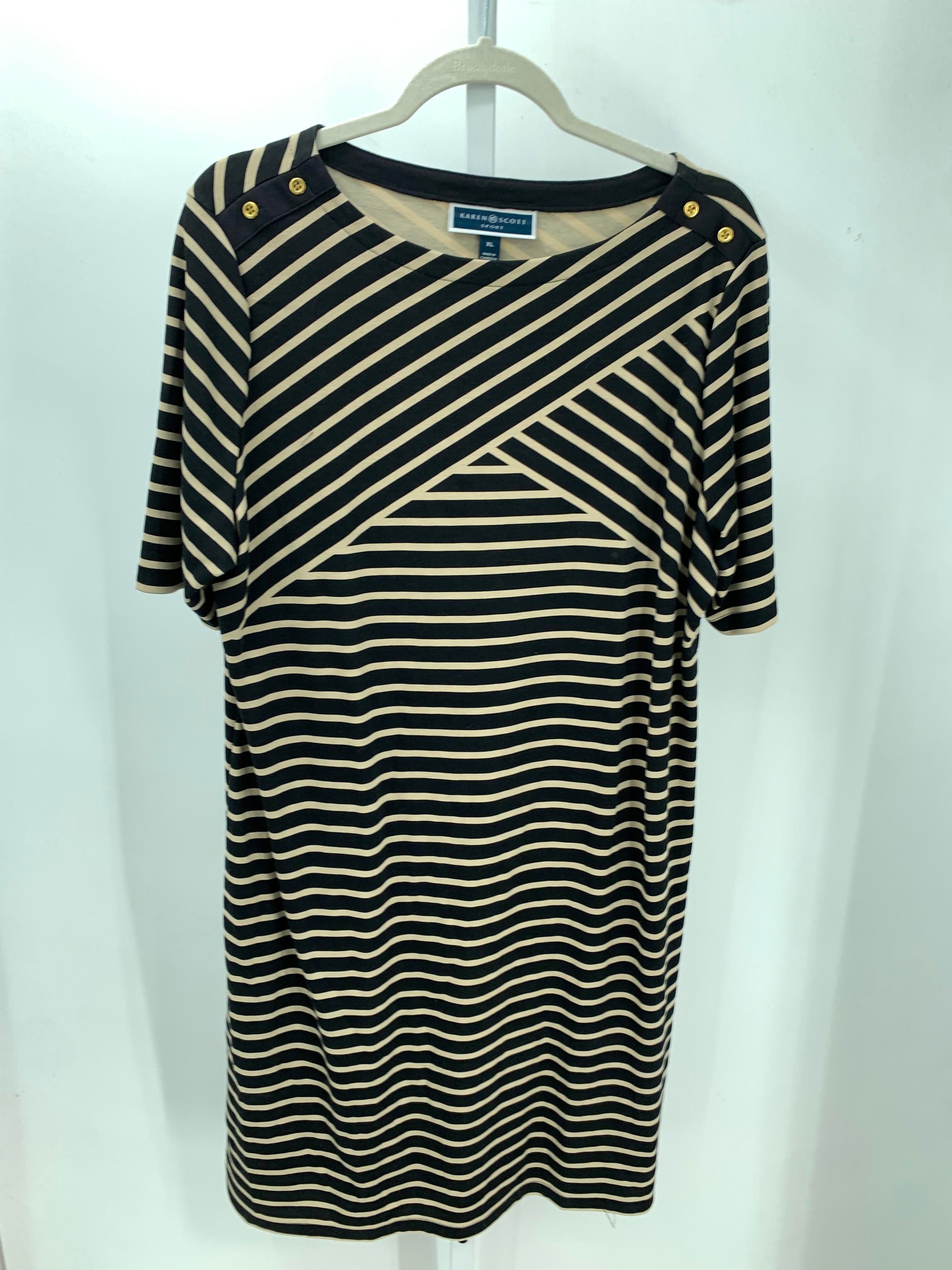 Karen Scott Size Extra Large Misses Short Sleeve Dress