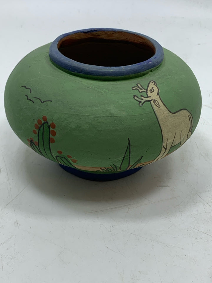 SOUTHWESTERN DESERT SCENE VASE- MEXICO.