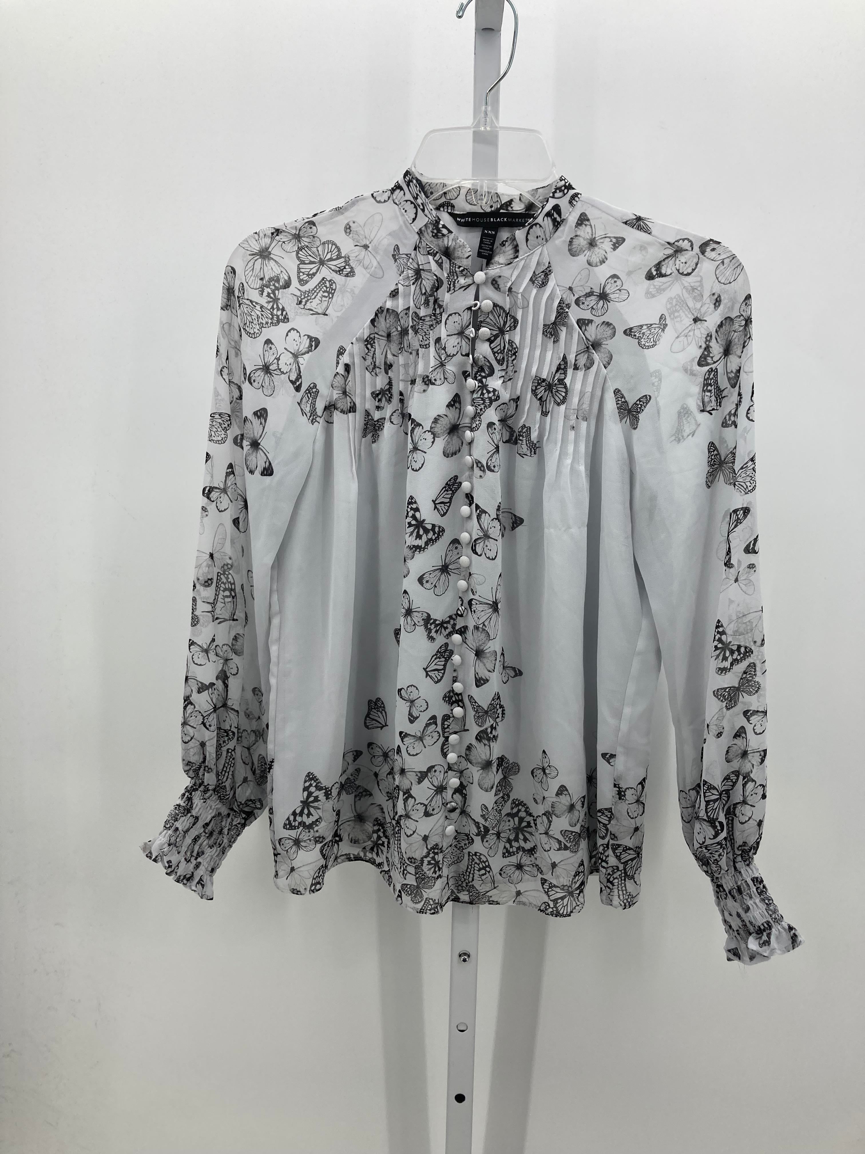 White House Black Size XX Small Misses Long Sleeve Shirt