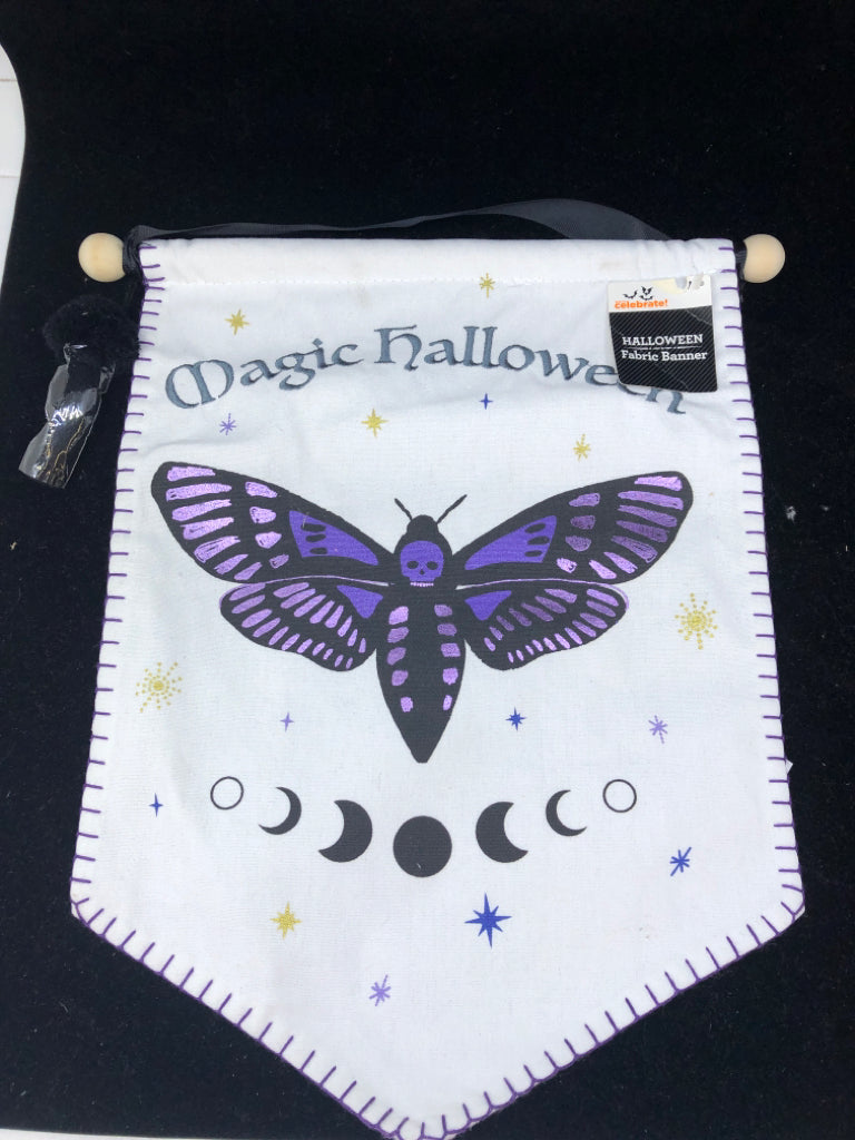 MAGIC HALLOWEEN FABRIC BANNER.