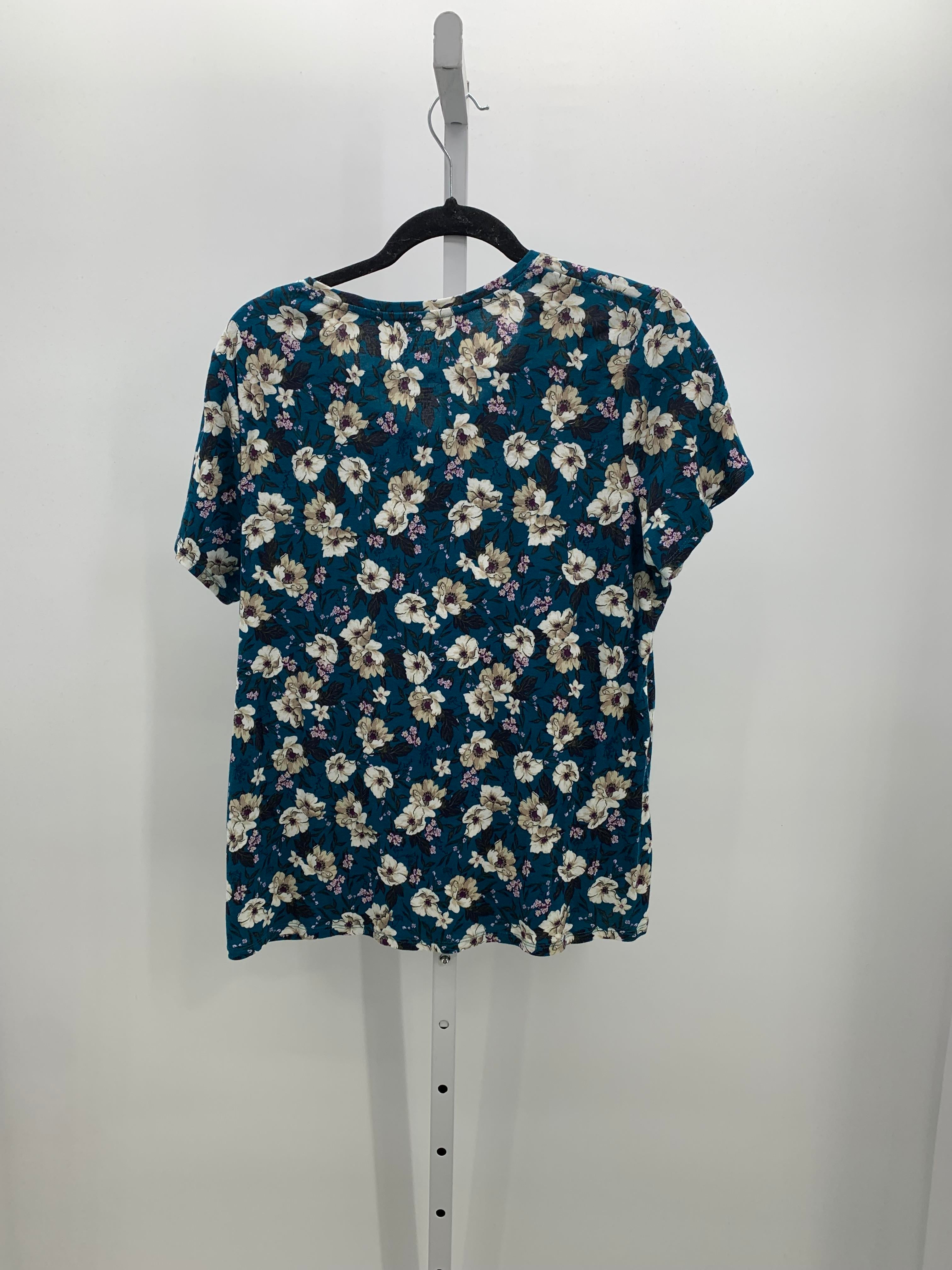 Croft & Barrow Size Extra Large Misses Short Sleeve Shirt