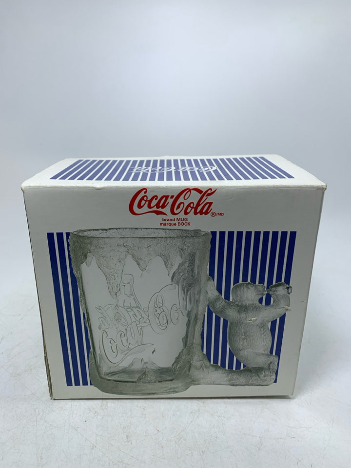 NIB VTG COCA COLA POLAR BEAR FROSTED MUG.