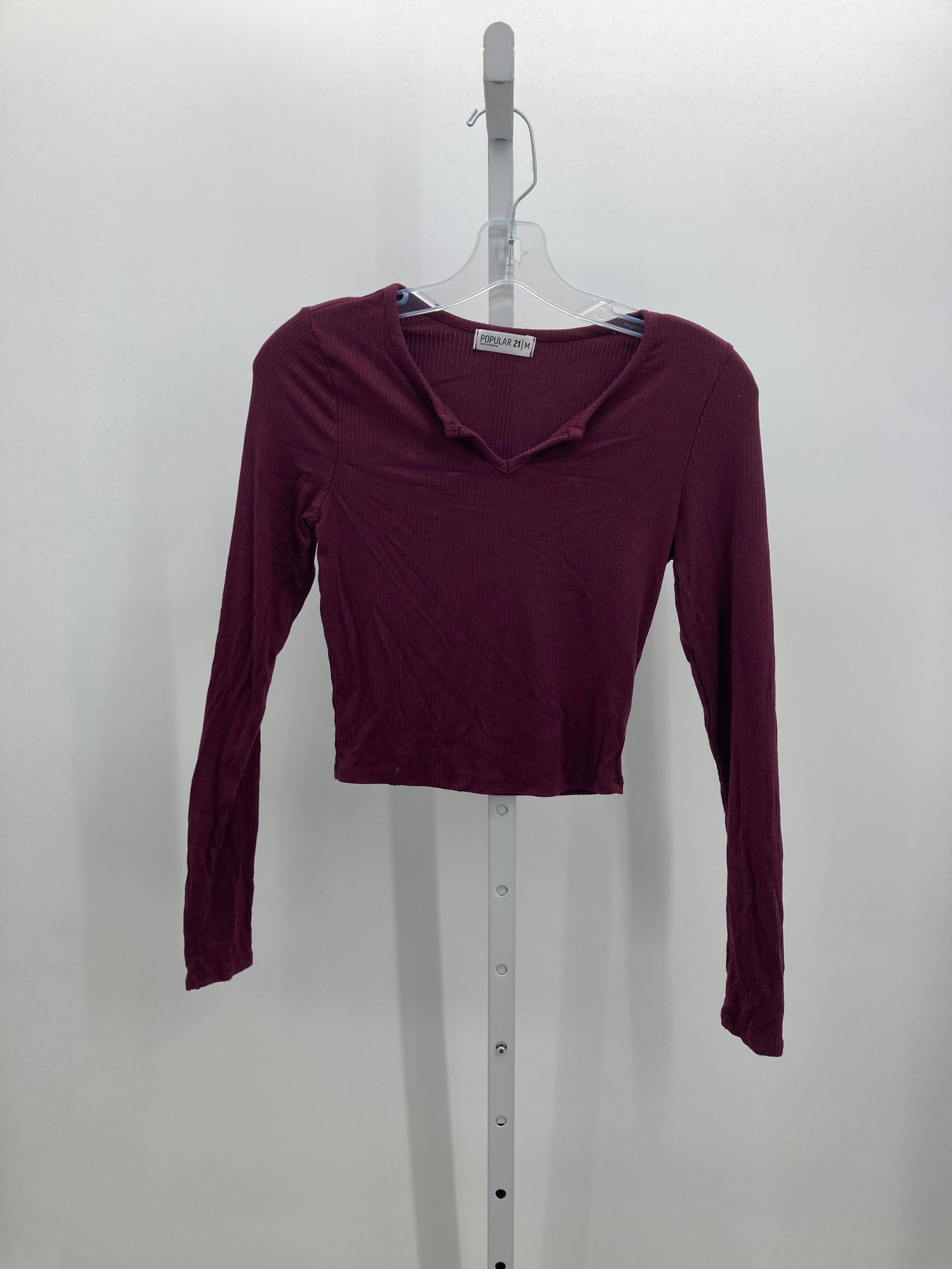 Size Medium Juniors Long Sleeve Shirt