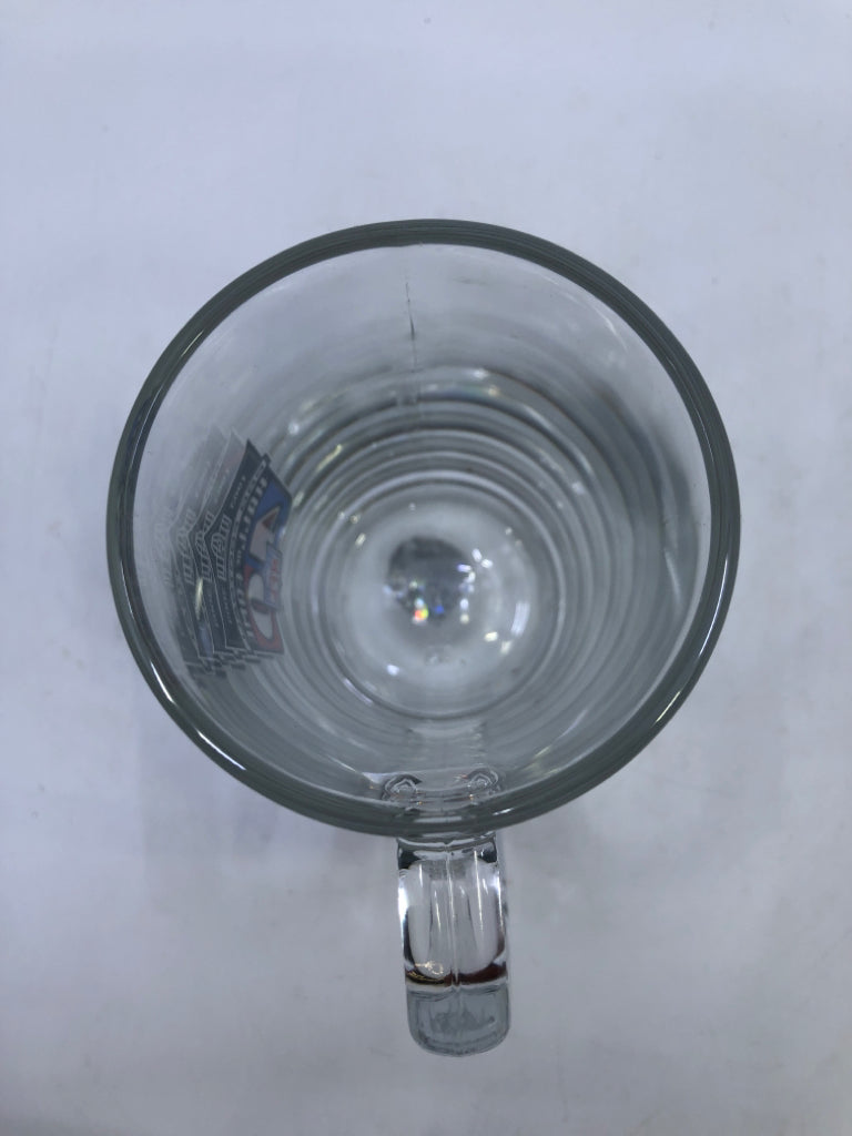 NFL HALL OF FAME 40 FOOTBALL GLASS MUG.