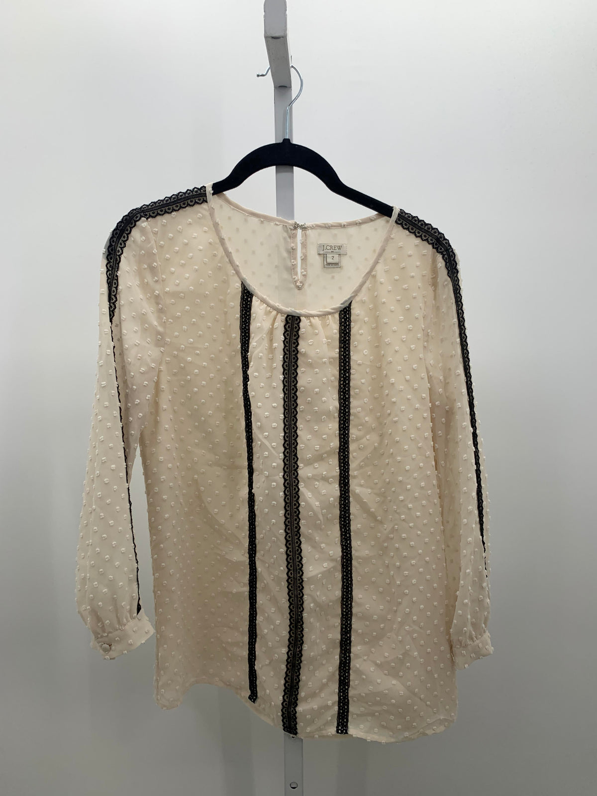 J. Crew Size 2 Misses 3/4 Sleeve Shirt