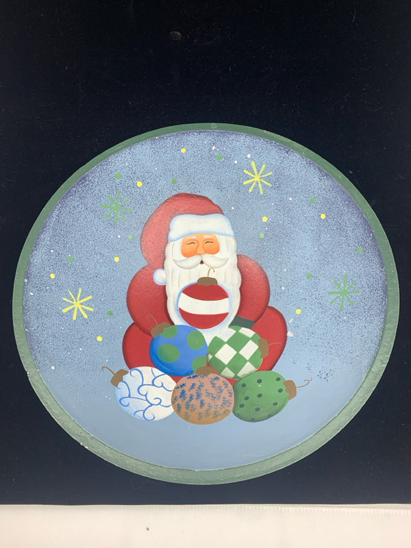 WOOD SANTA BOWL.