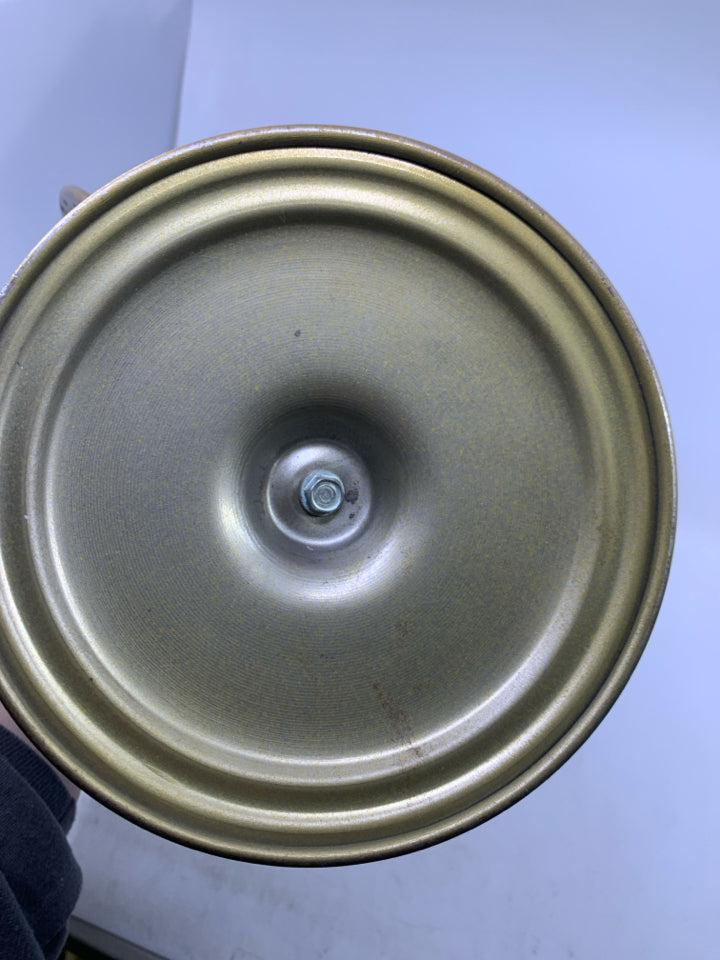 PAPER WORLD GLOBE W/ METAL BASE.