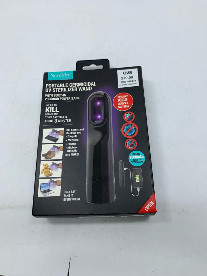NIB PORTABLE GERMICIDAL UV STERILIZER WAND.