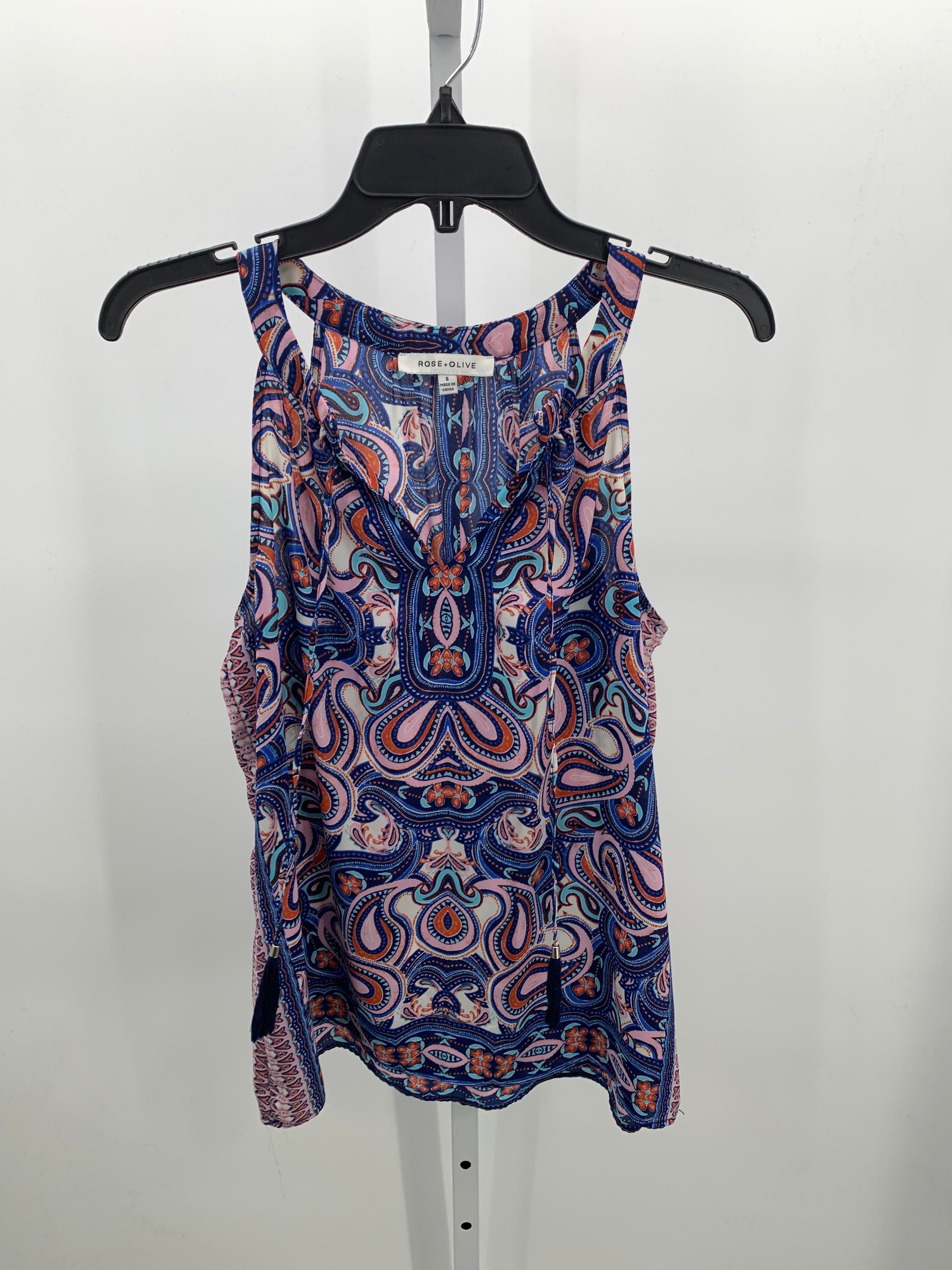 Rose & Olive Size Small Misses Sleeveless Shirt
