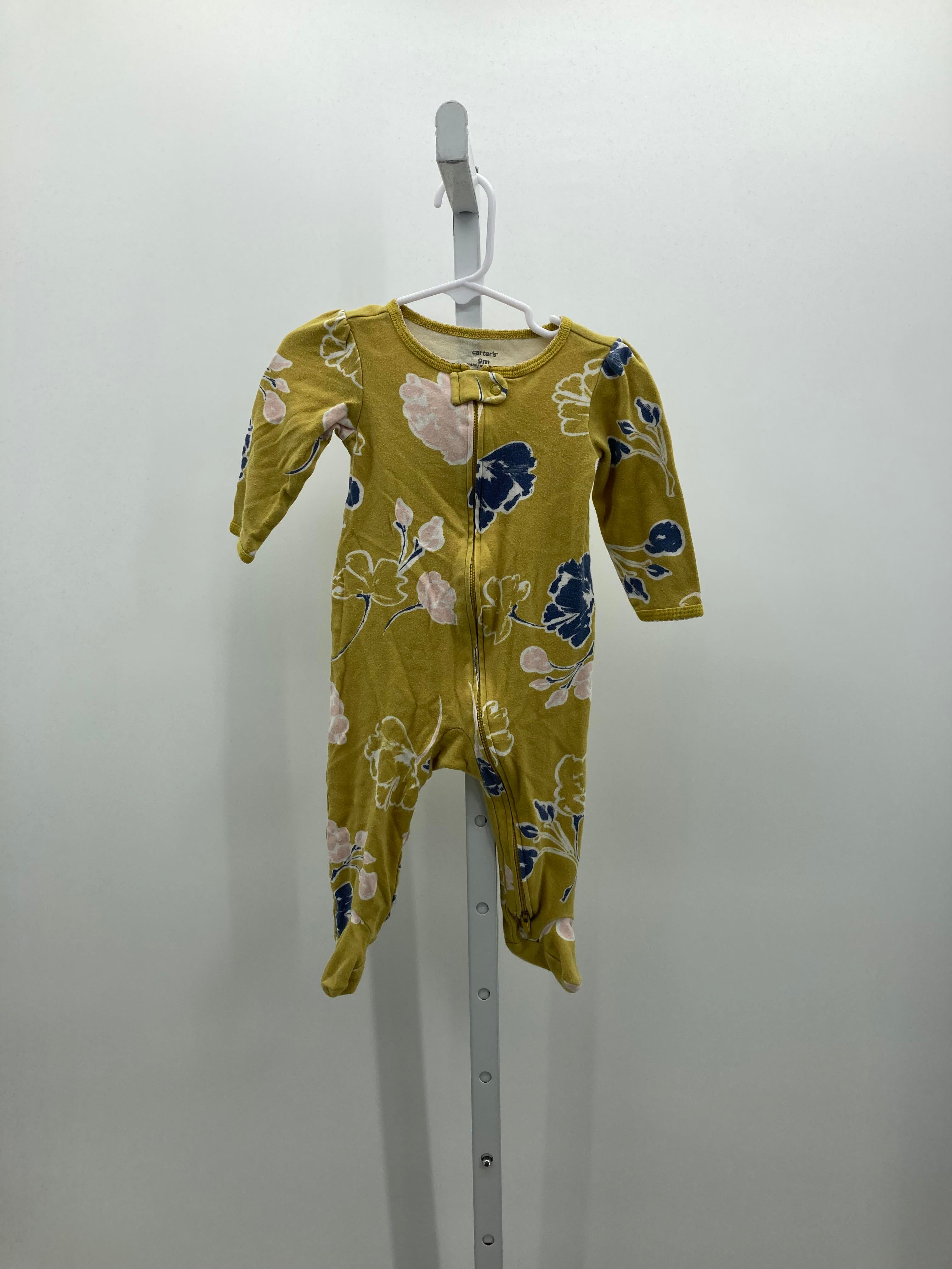 Carters Size 9 Months Girls Long Slv. Romper