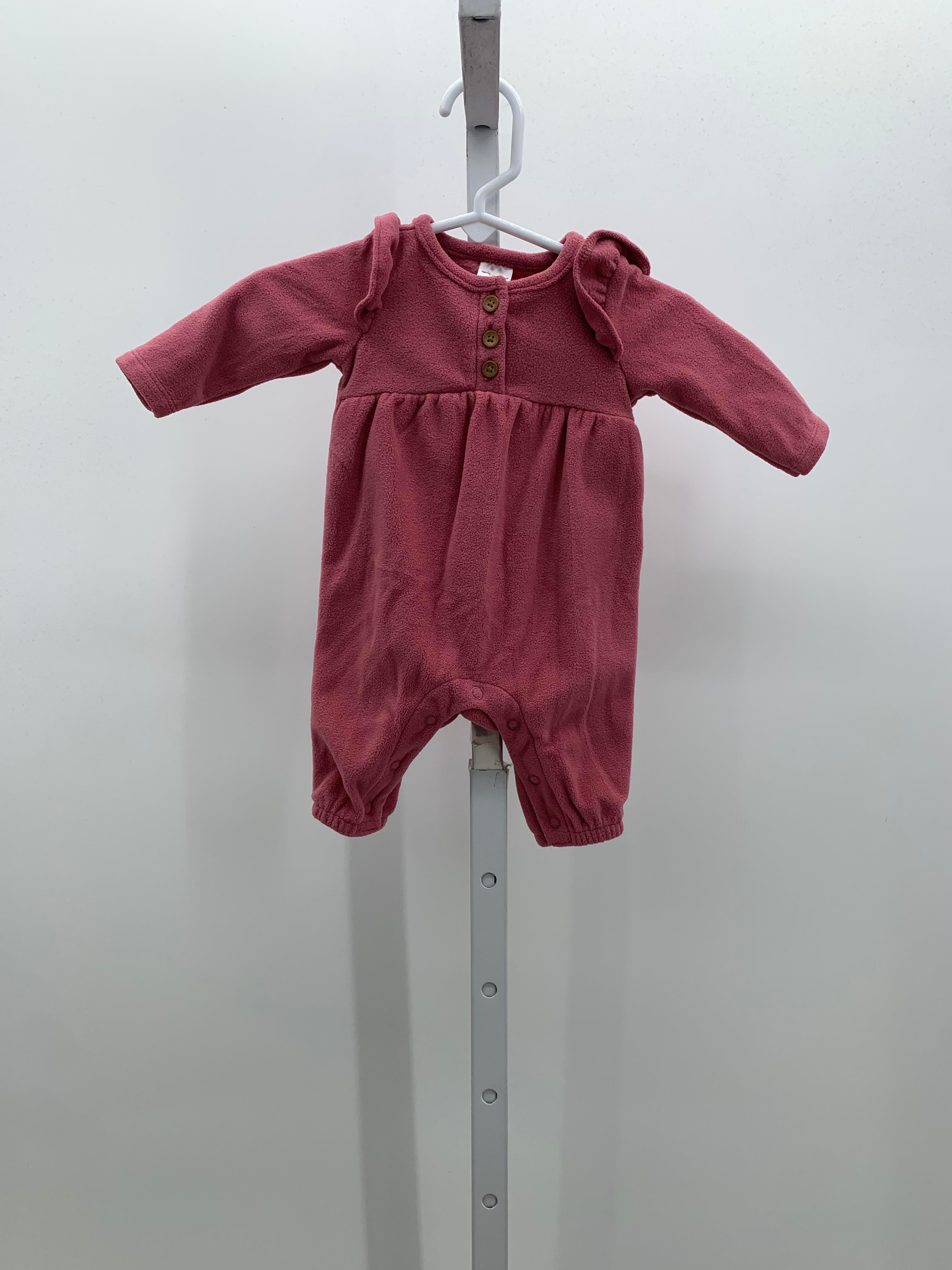 Carters Size Newborn Girls Long Slv. Romper