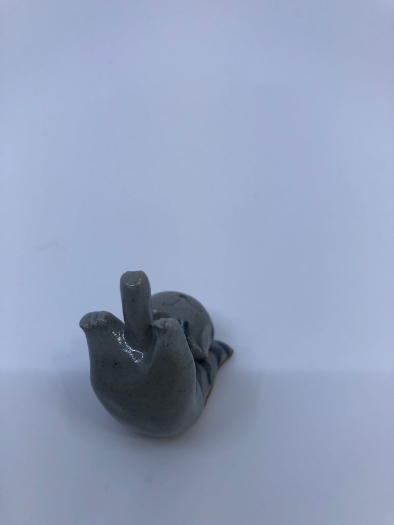 MINI POTTERY CAT FIGURINE.