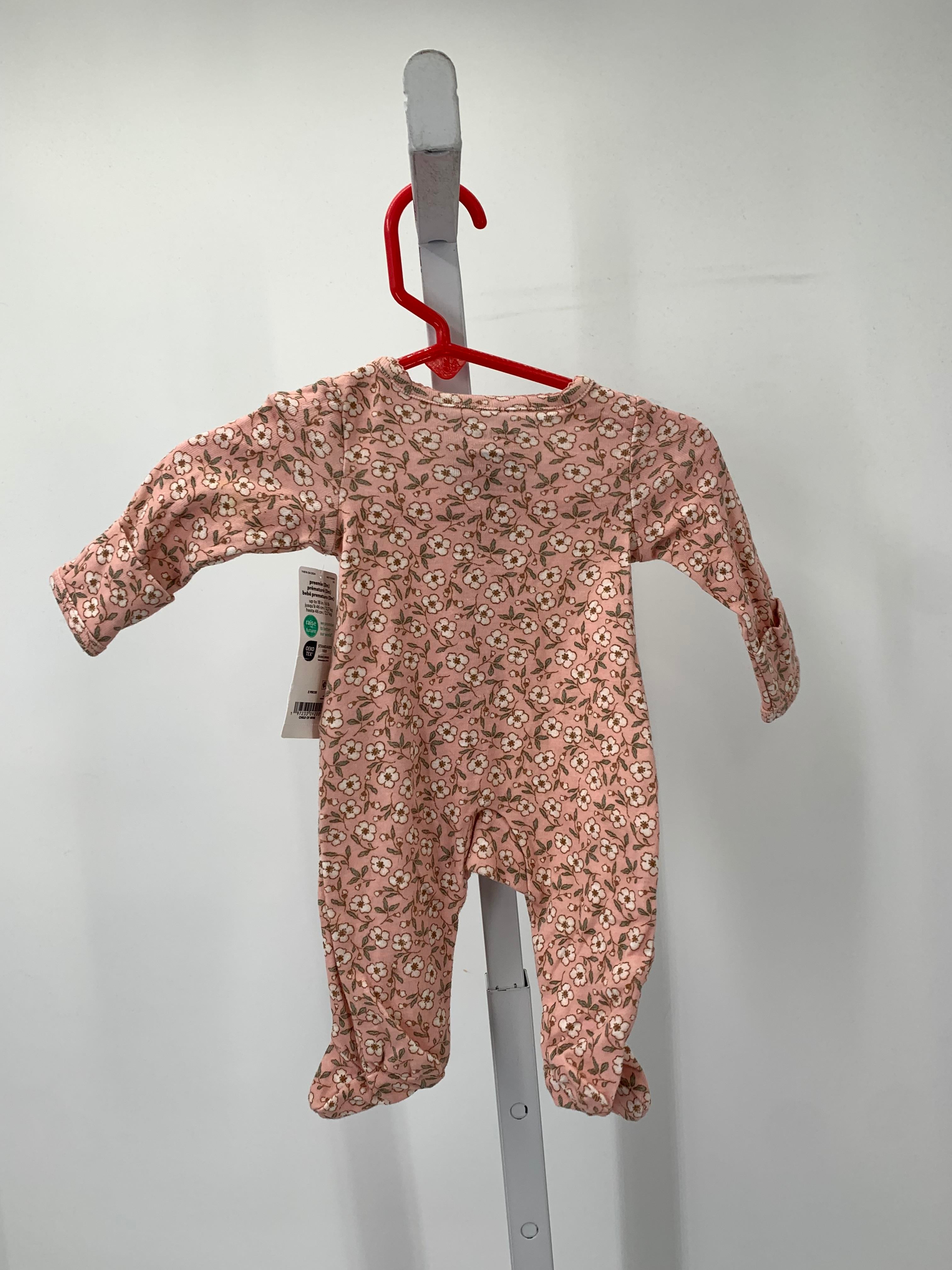 Carters Size Preemie Girls Long Slv. Romper