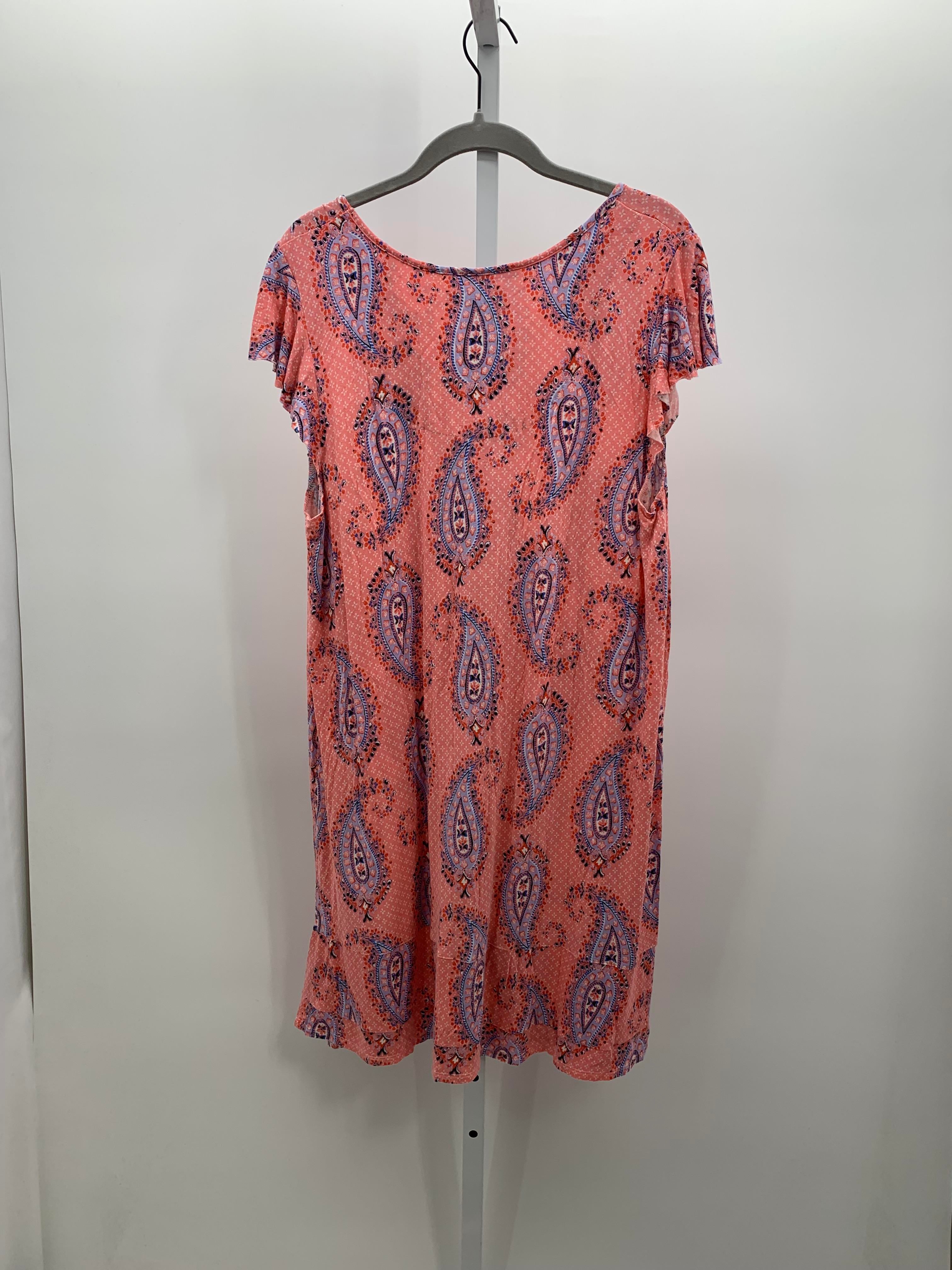 Ellen Tracy Size Extra Large Misses Short Sleeve Dress