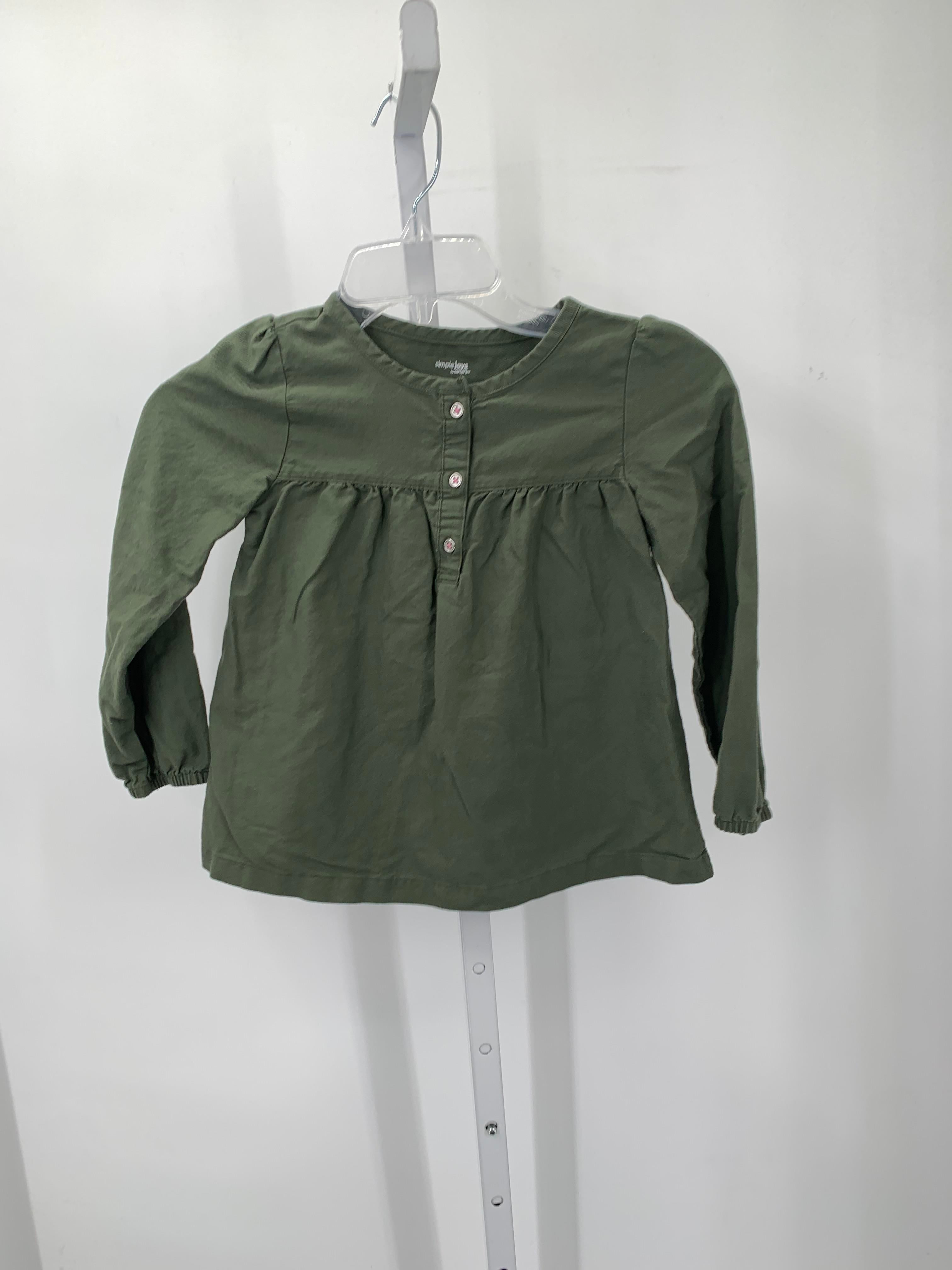 Simple Joys Size 5T Girls Long Sleeve Shirt