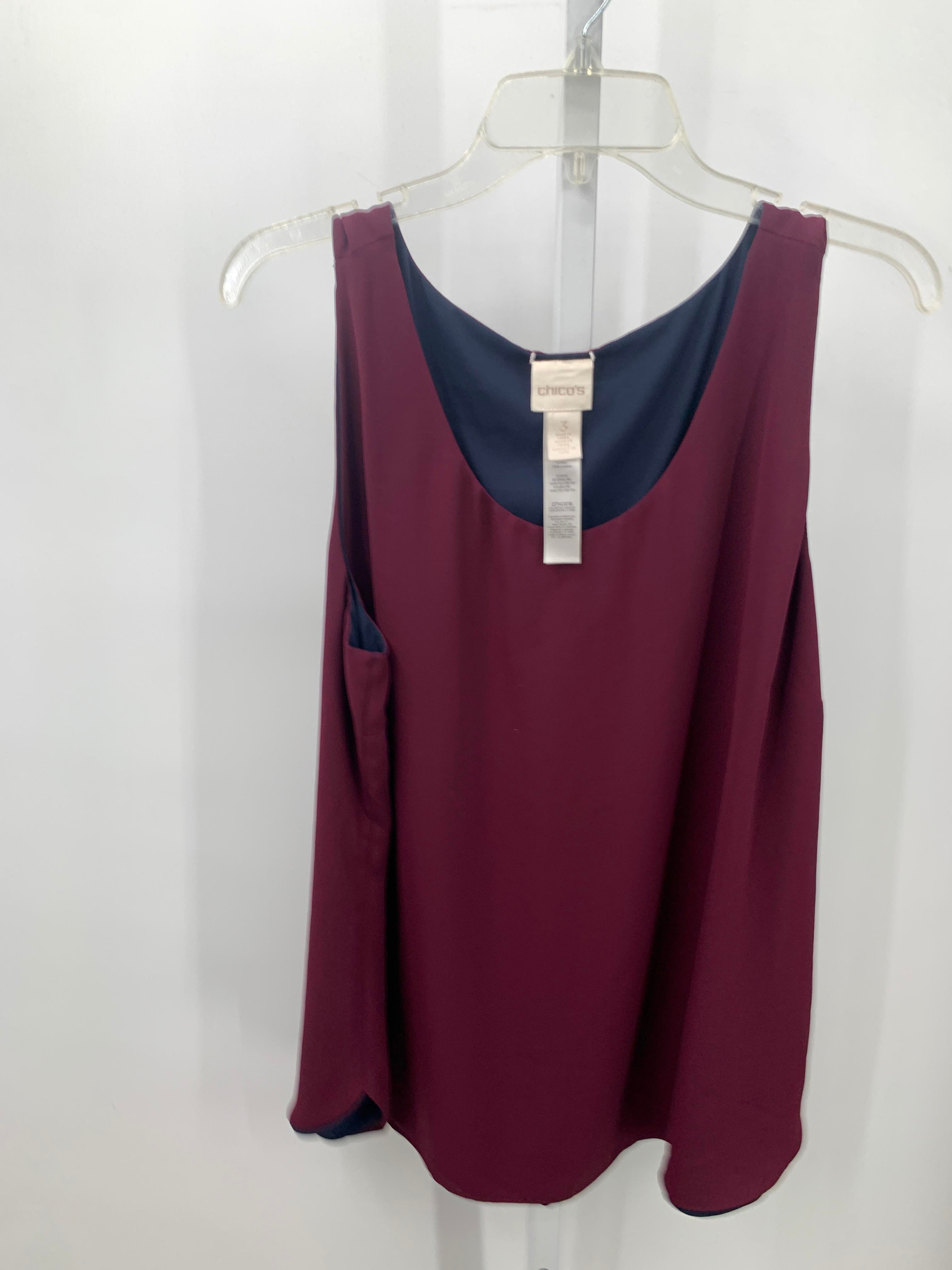 Chico's Size Large Misses Sleeveless Shirt