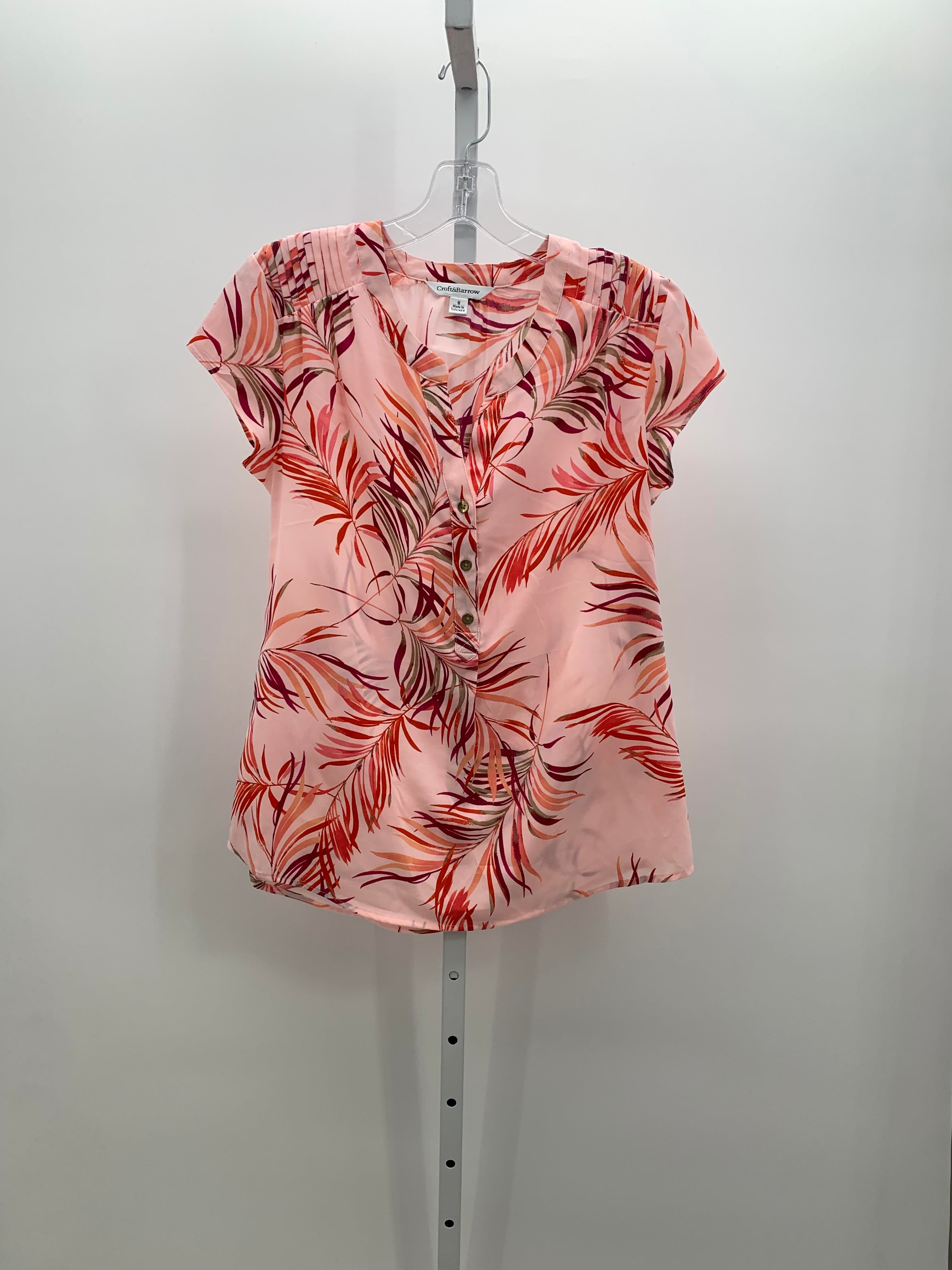 Croft & Barrow Size Small Misses Short Sleeve Shirt