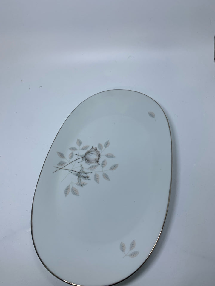 VTG OVAL BETTINA ROSES PLATTER.