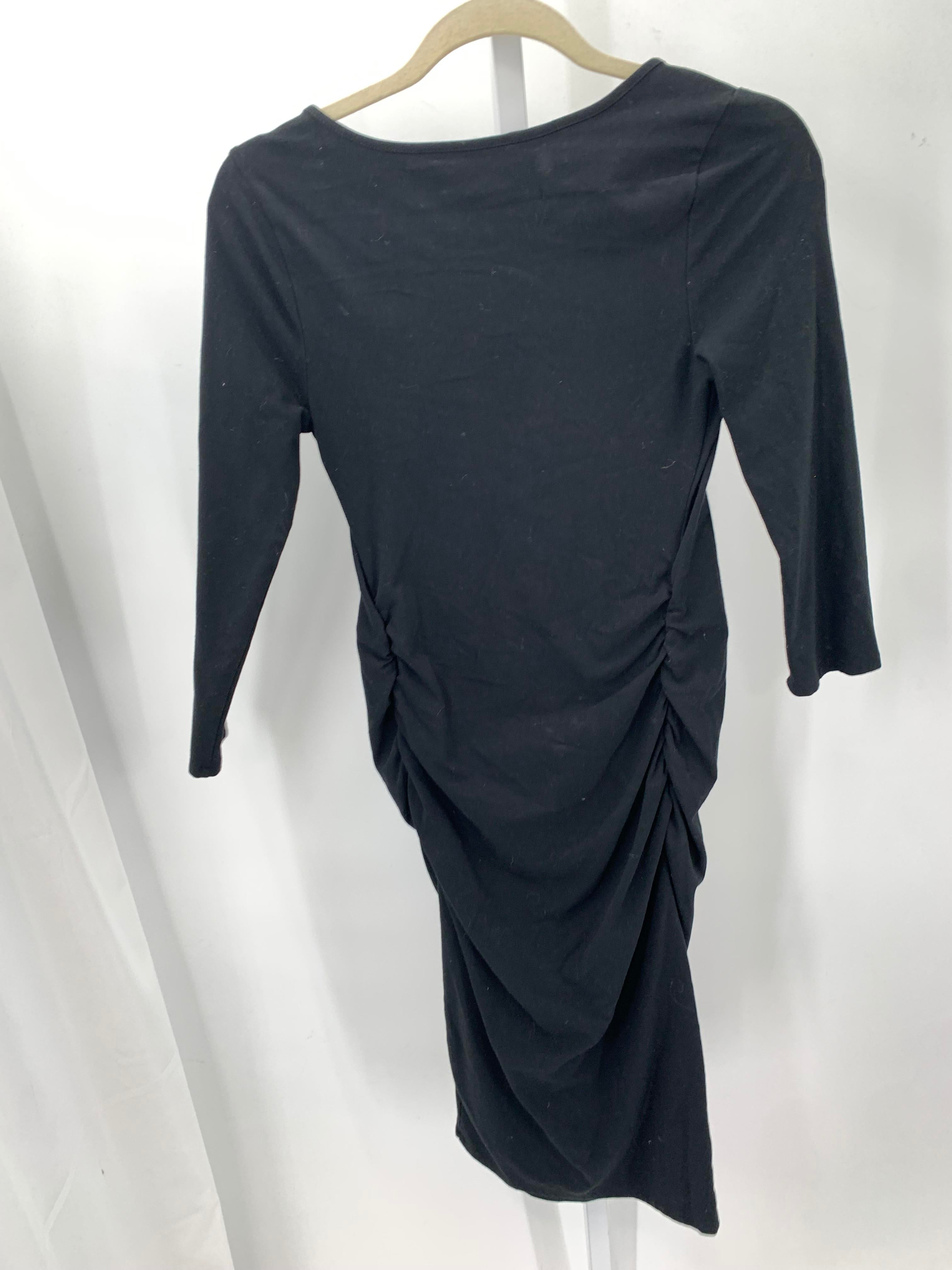Isabel Black Size X Small Maternity Long Sleeve Dress