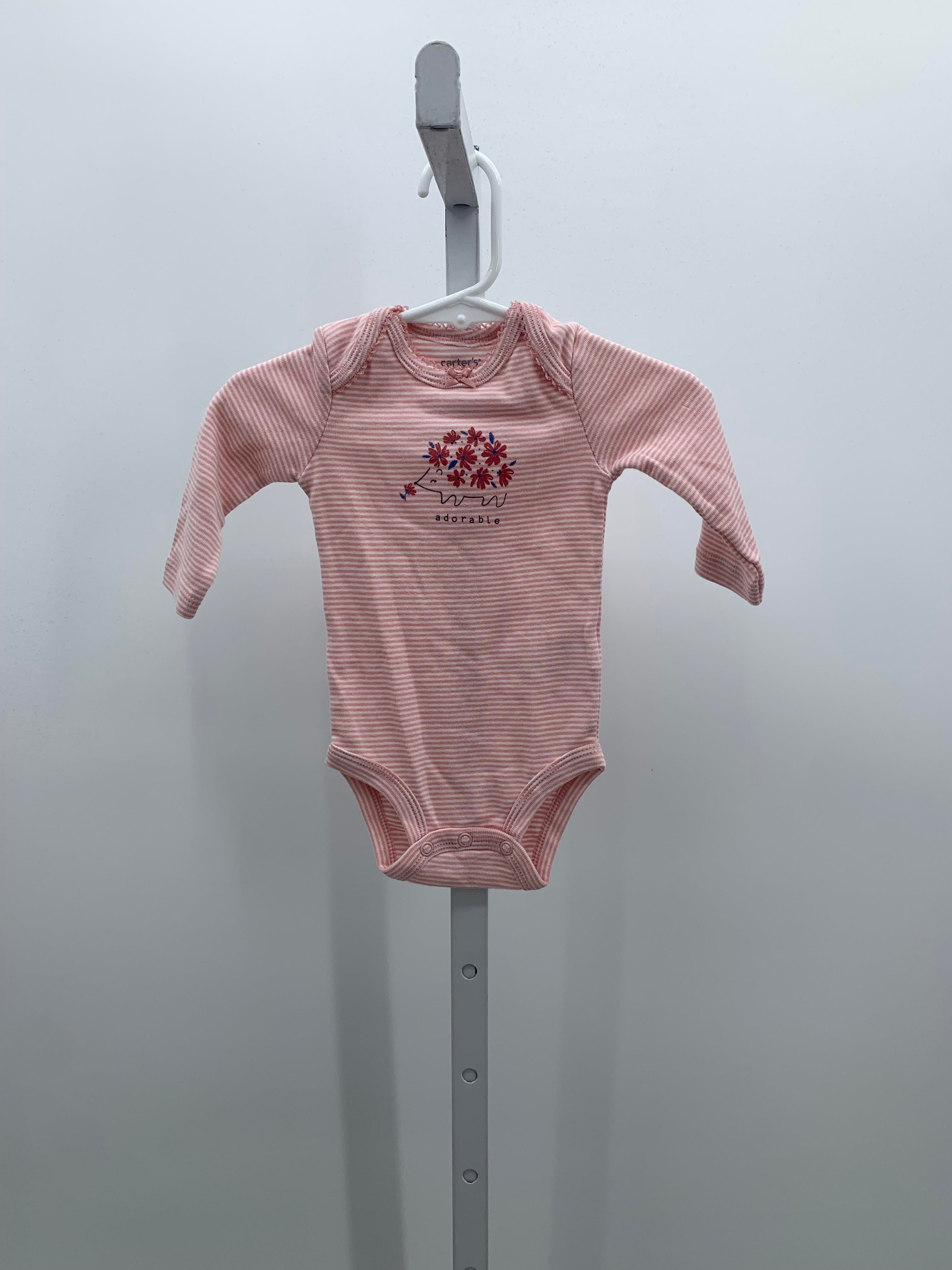 Carters Size 3 Months Girls Long Sleeve Shirt