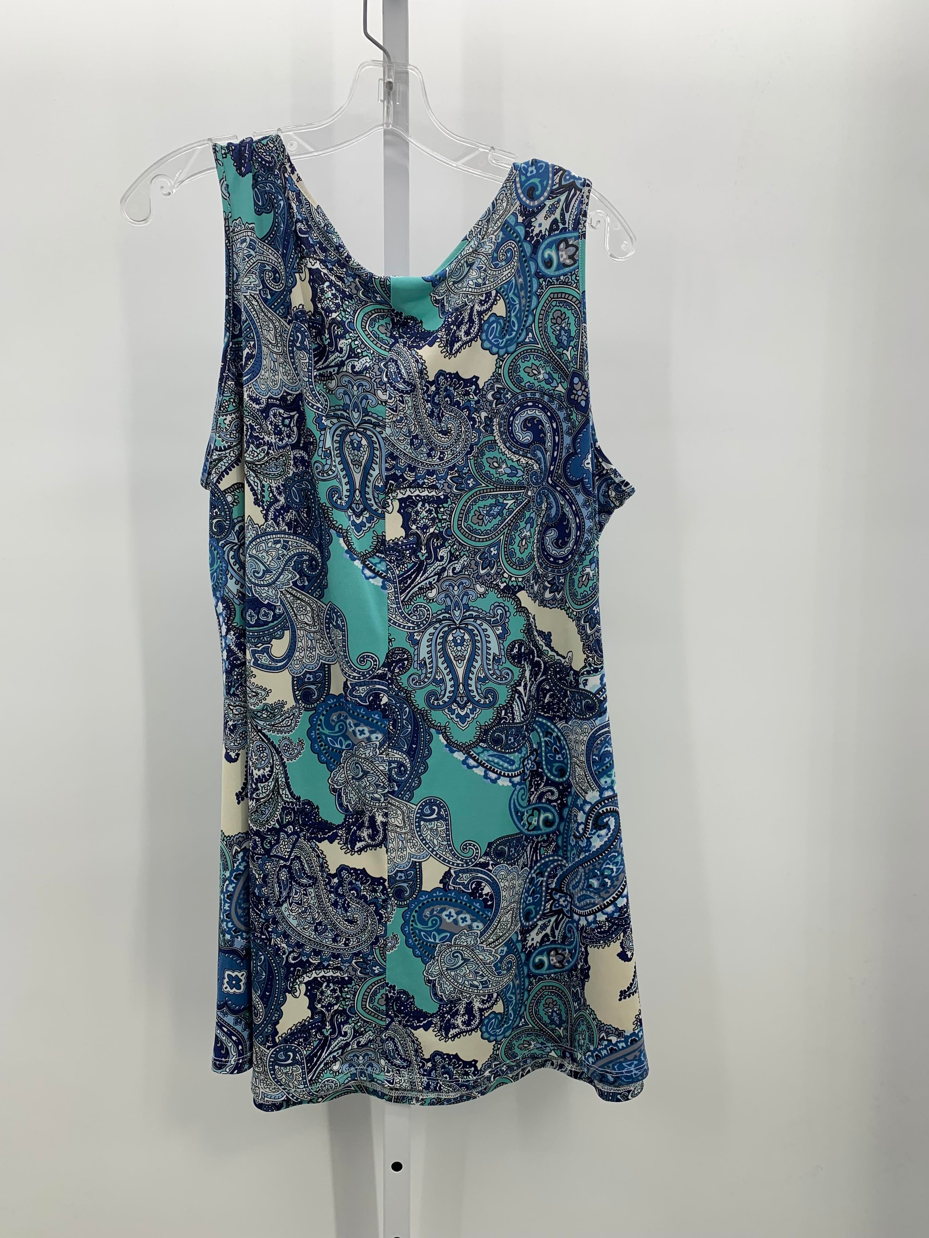 db Size 1X Womens Sleeveless Shirt