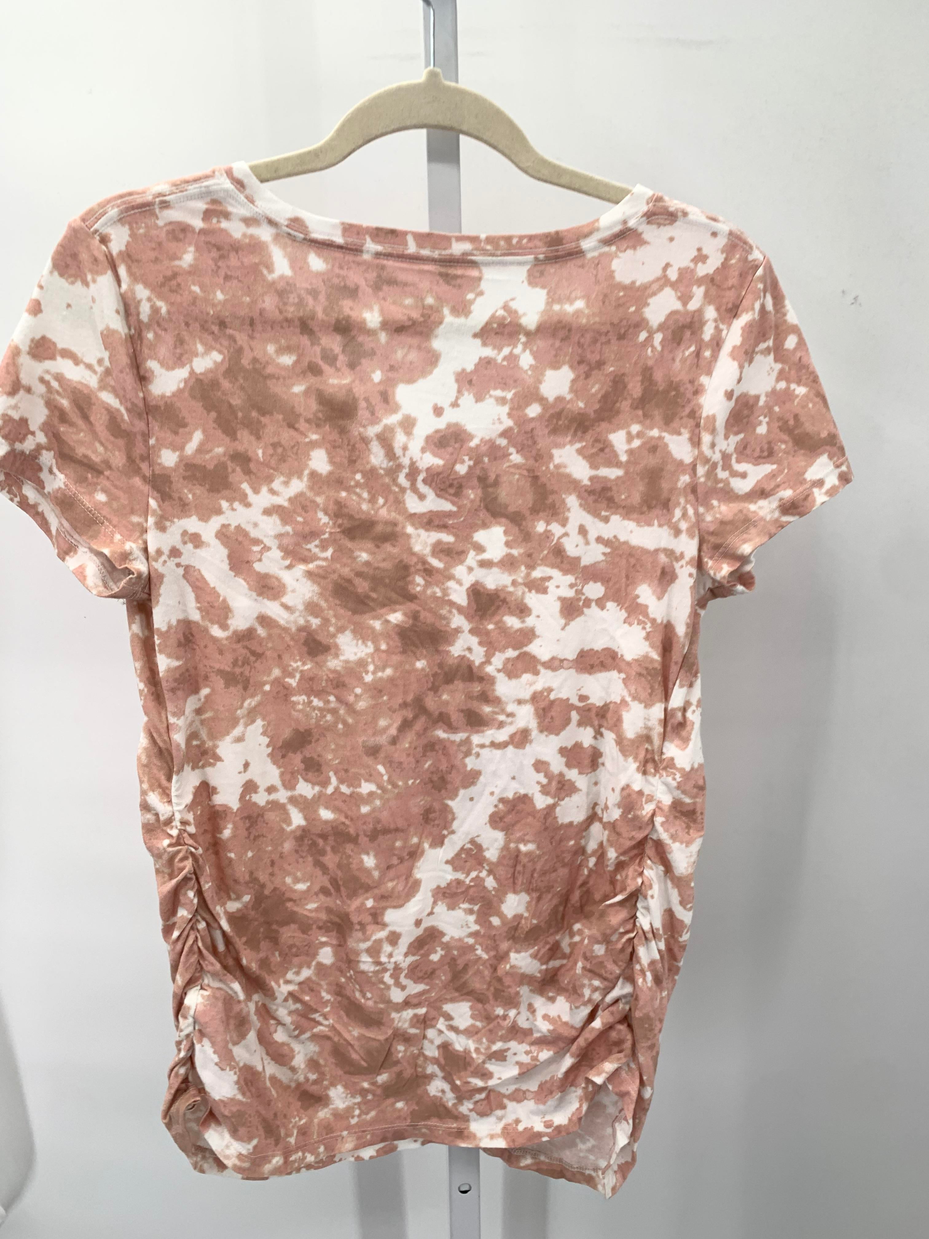 Isabel Pink Size Medium Maternity Short Sleeve Shirt