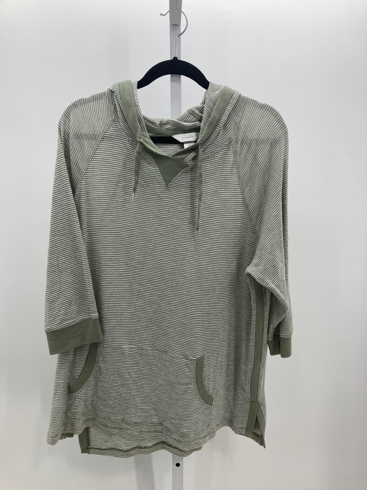 CJ Banks Size 1X Womens 3/4 Sleeve Shirt