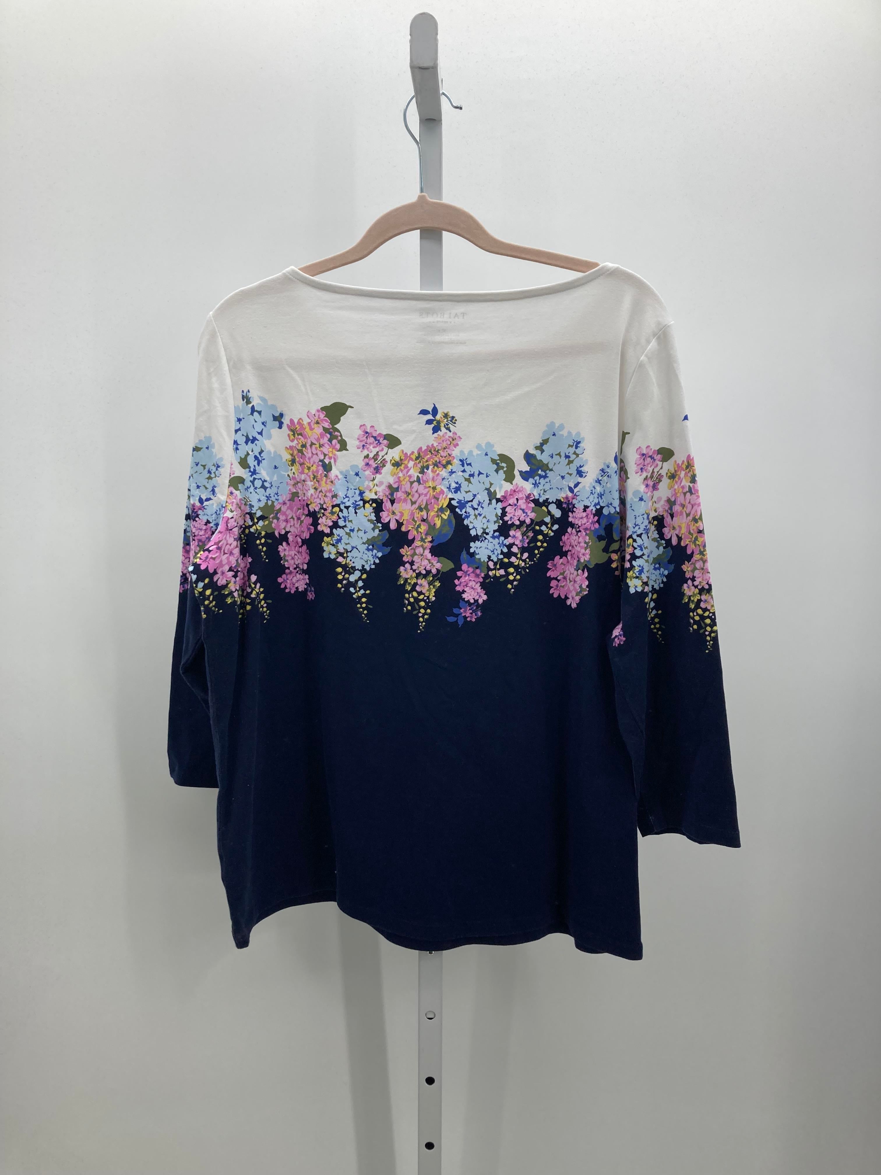 Talbots Size X Large Petite Petite 3/4 Sleeve Shirt