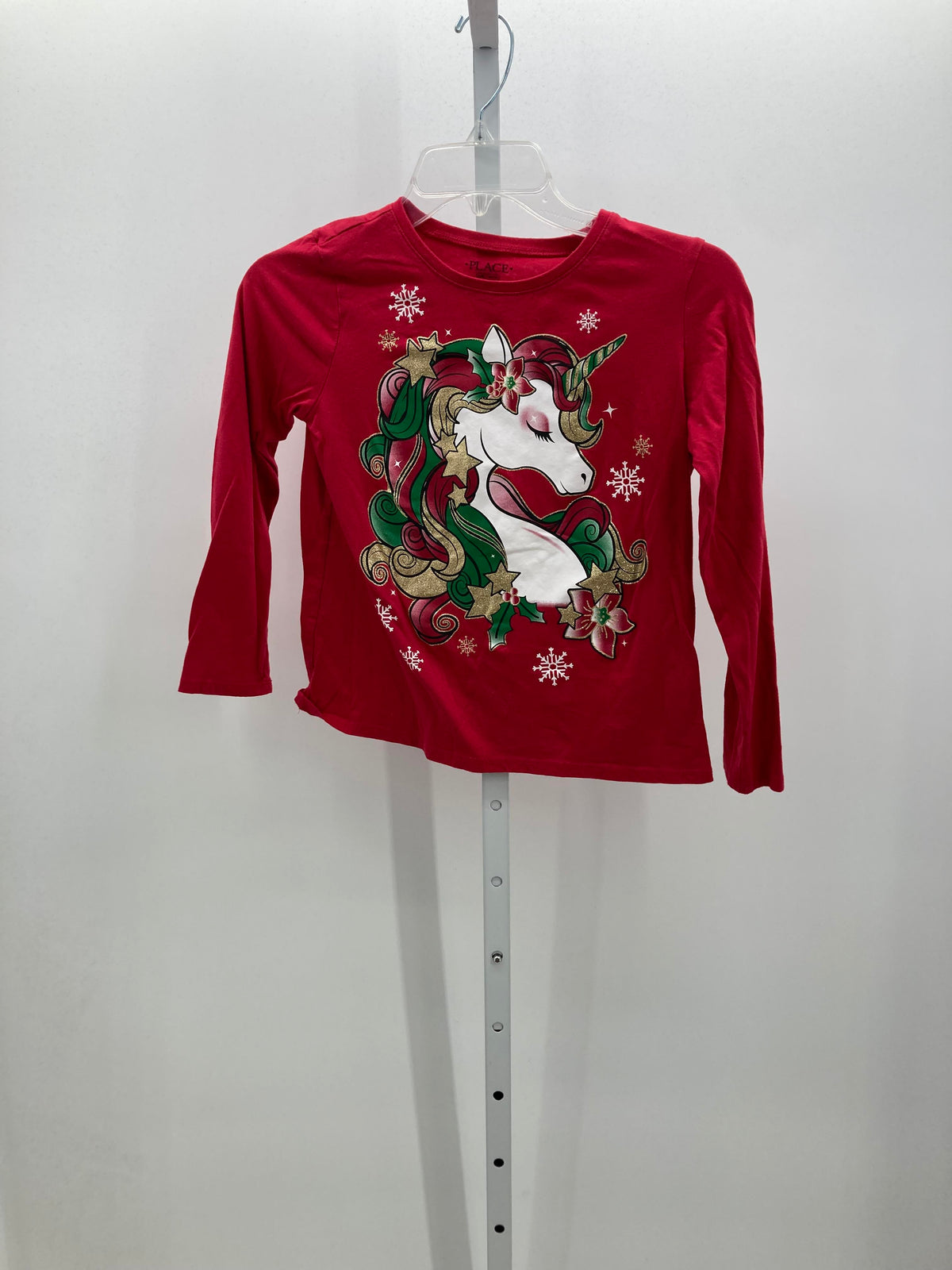 LONG SLV SHIRT GLITTER UNICORN