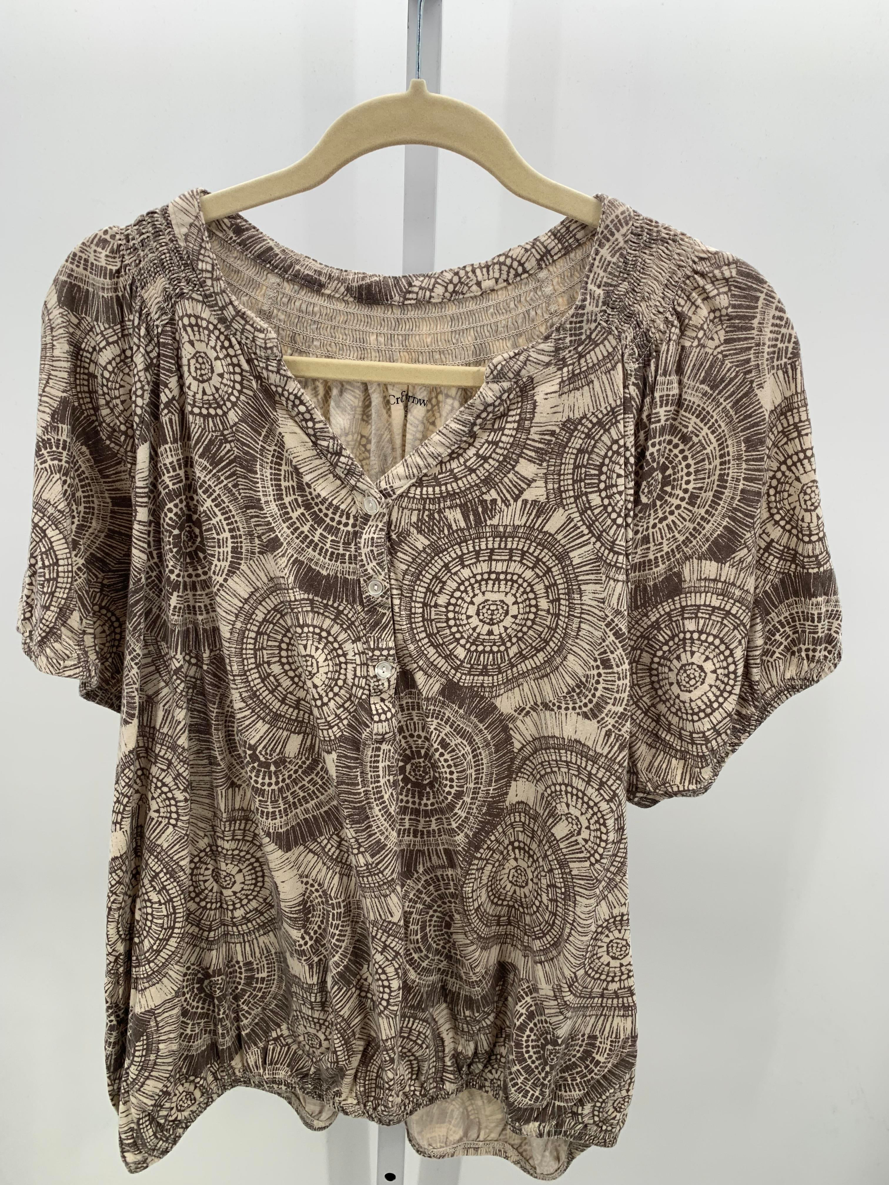 Croft & Barrow Size 2X Womens Short Sleeve Shirt