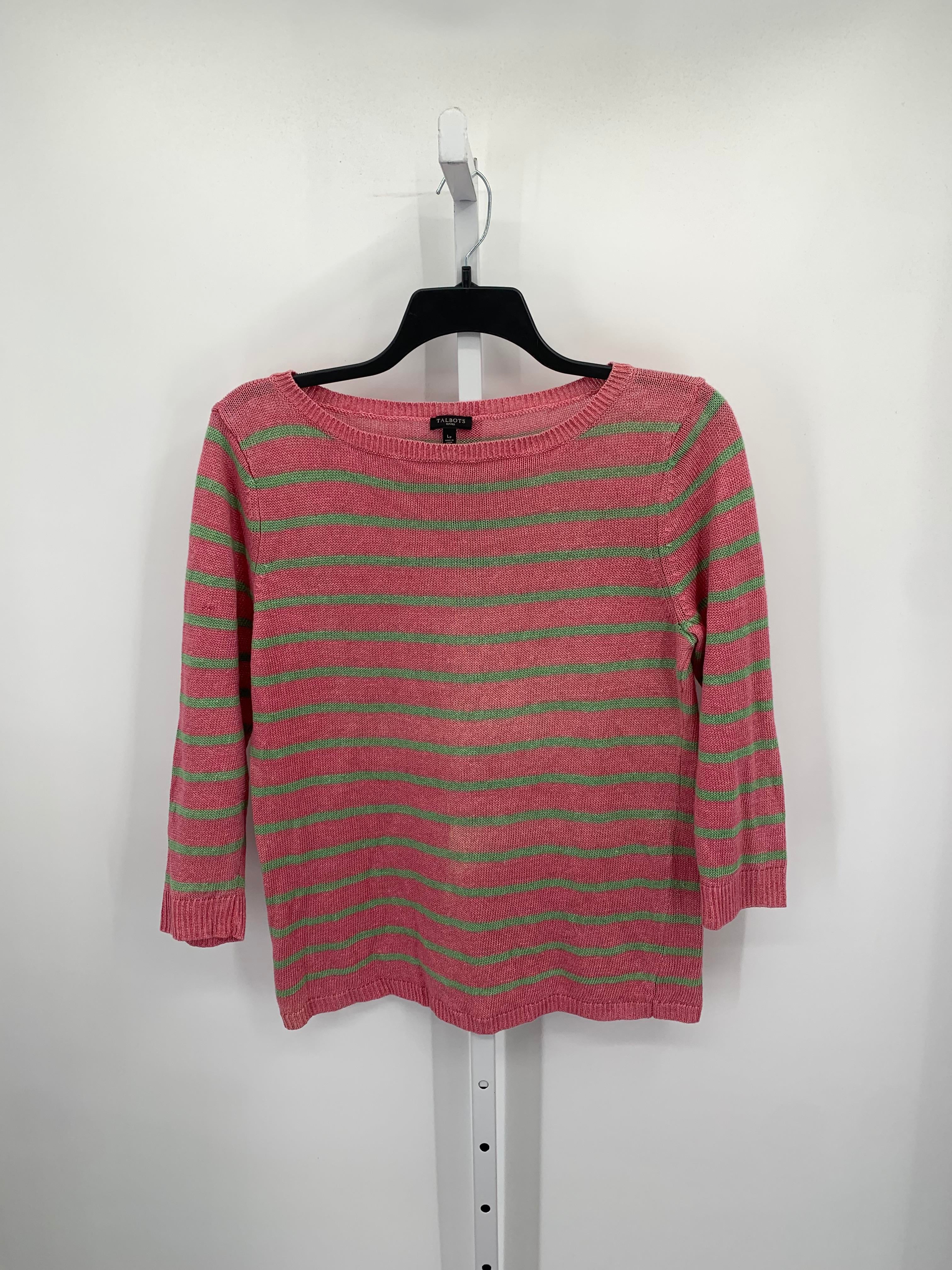 Talbots Size Large Petite Petite Long Slv Sweater