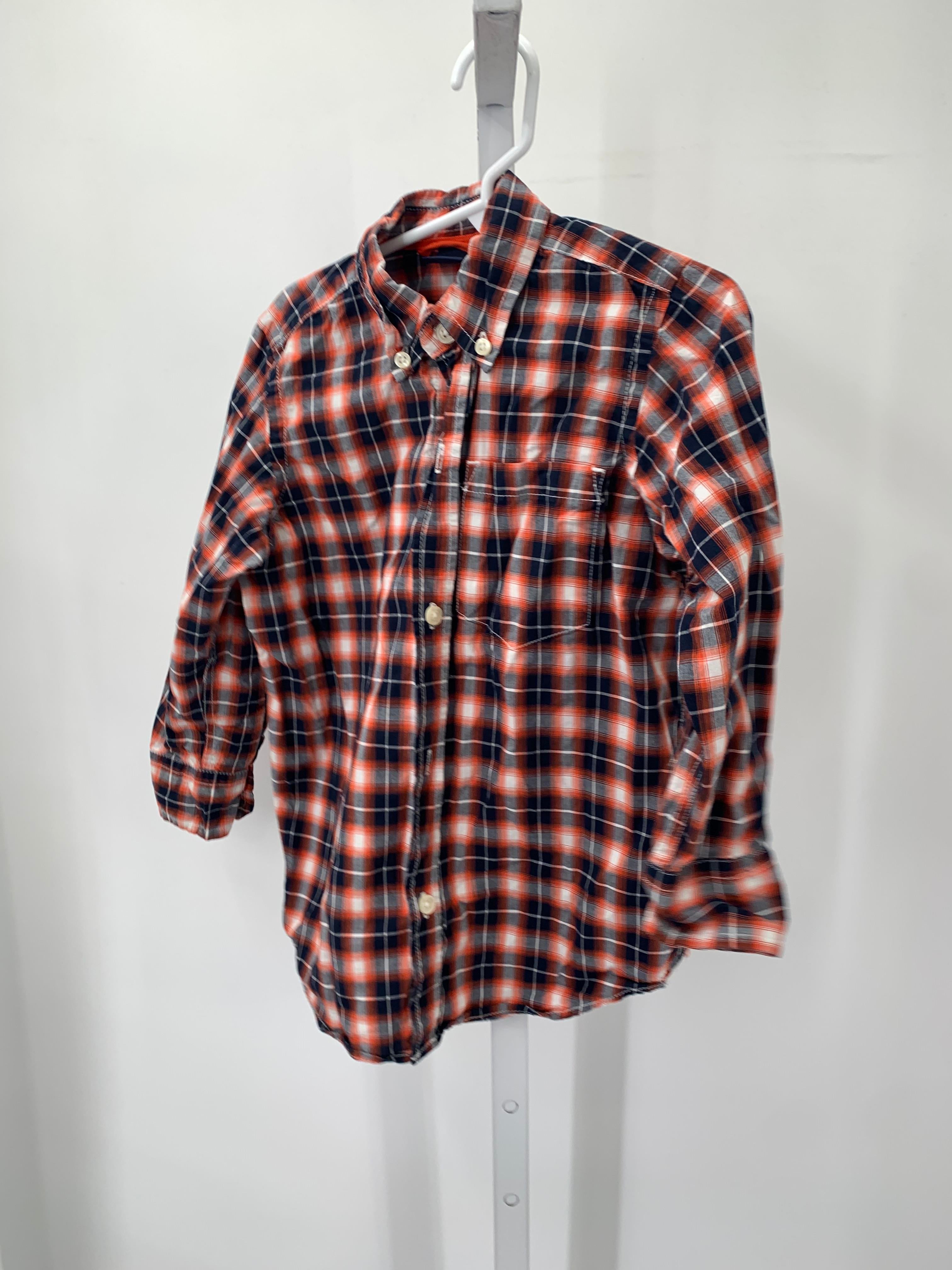ORANGE PLAID BTN DOWN