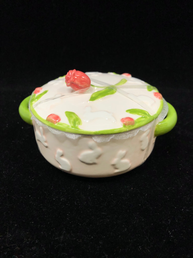 POTTERS STUDIO ROSE MINI CANDY JAR.