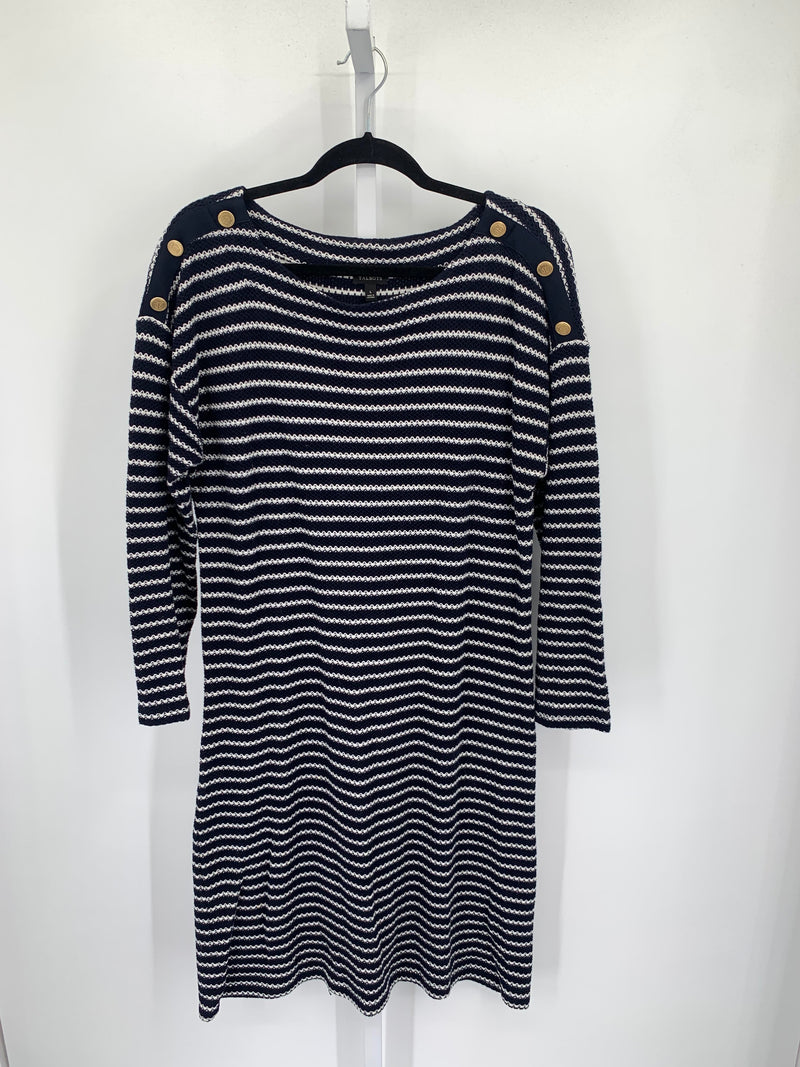 Talbots Size Large Misses Long Sleeve Dress