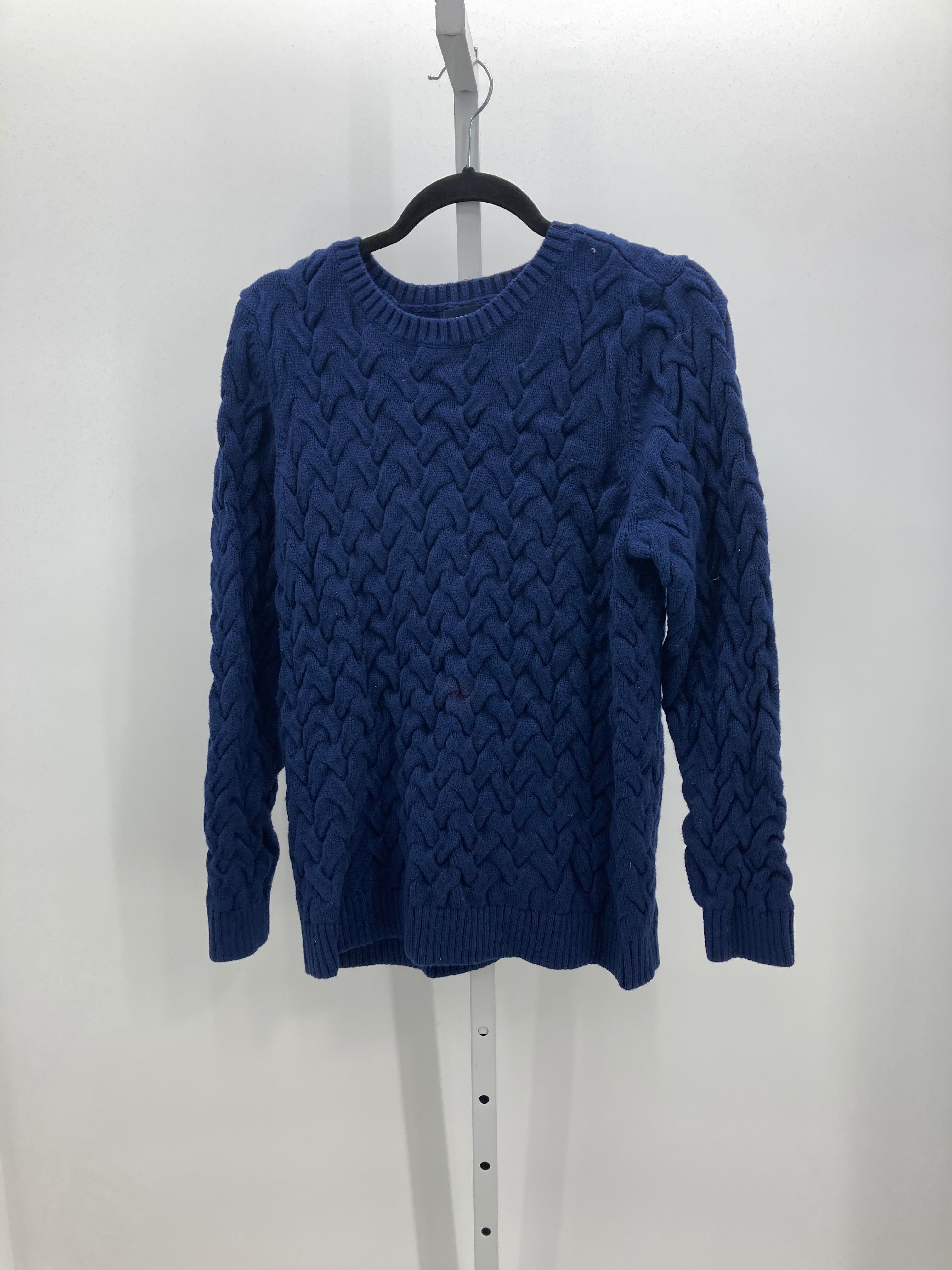 Lands End Size Large Misses Long Slv Sweater
