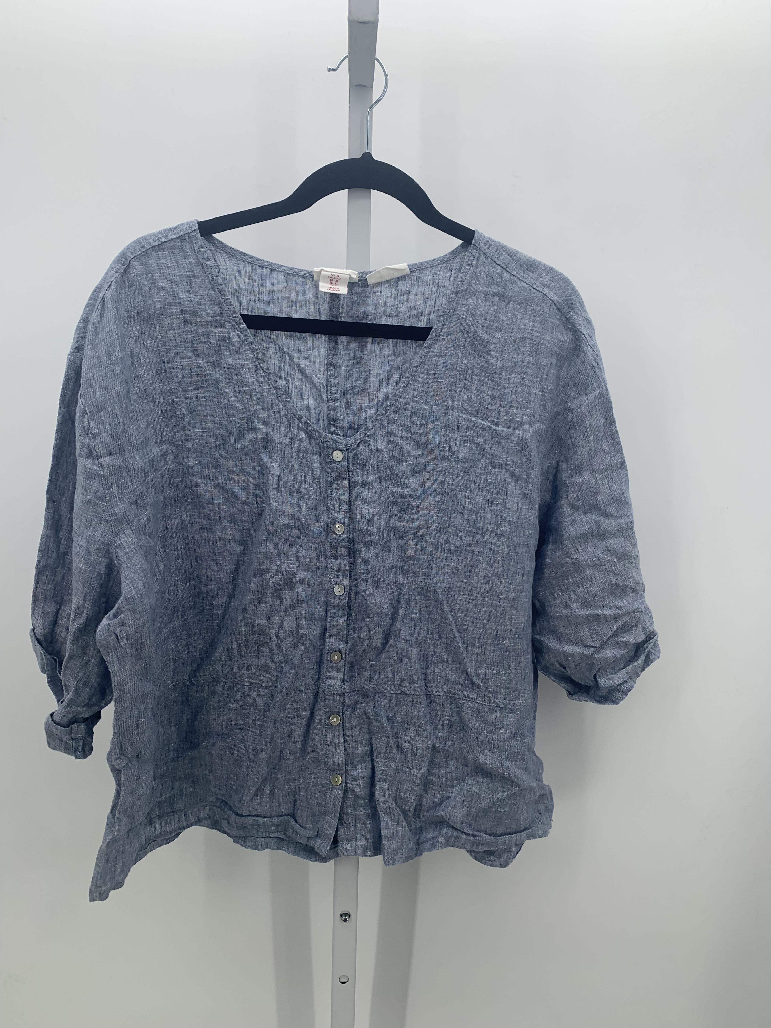 Sigrid Olsen Size Extra Large Misses Short Sleeve Shirt