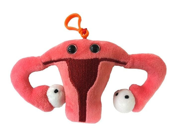 NEW GIANT Microbes Uterus Keychain