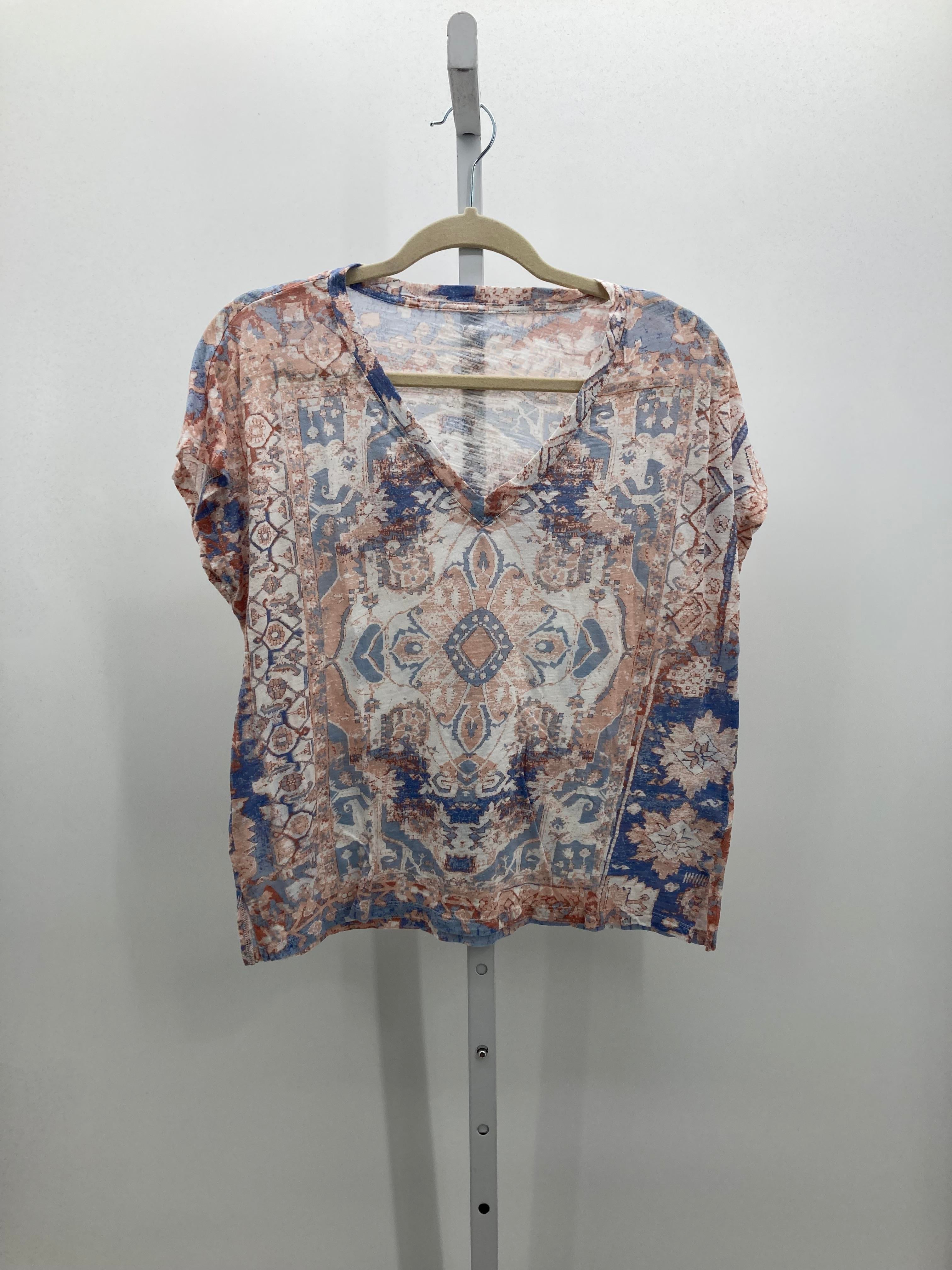 Lucky Brand Size Small Misses Short Sleeve Shirt