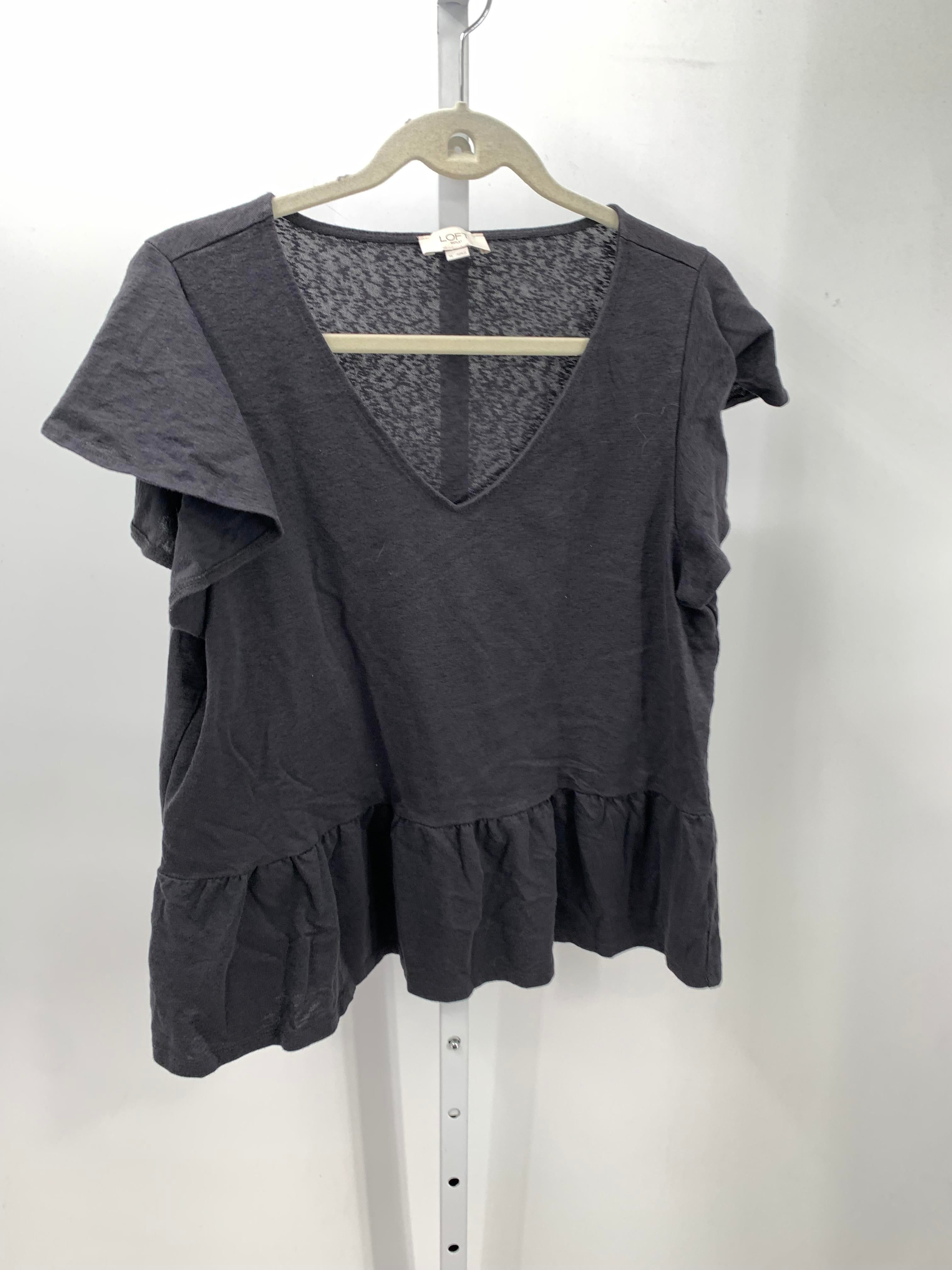 Loft Size Extra Large Misses Short Sleeve Shirt