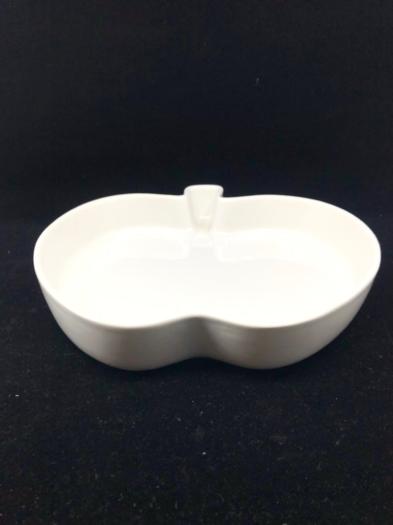 VTG REVOL WHITE APPLE SHAPED BAKING DISH.