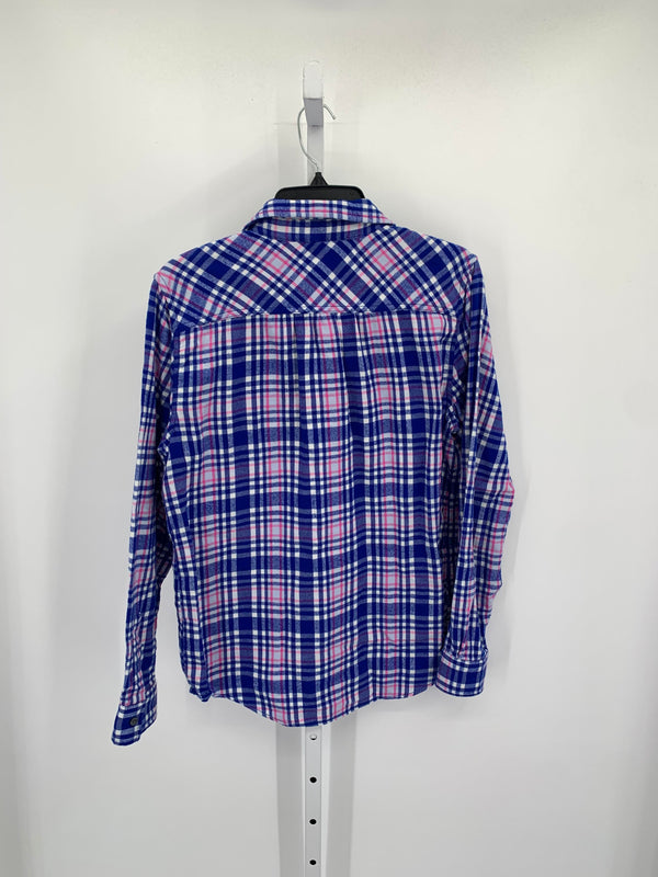 Lands End Size 8 Misses Long Sleeve Shirt