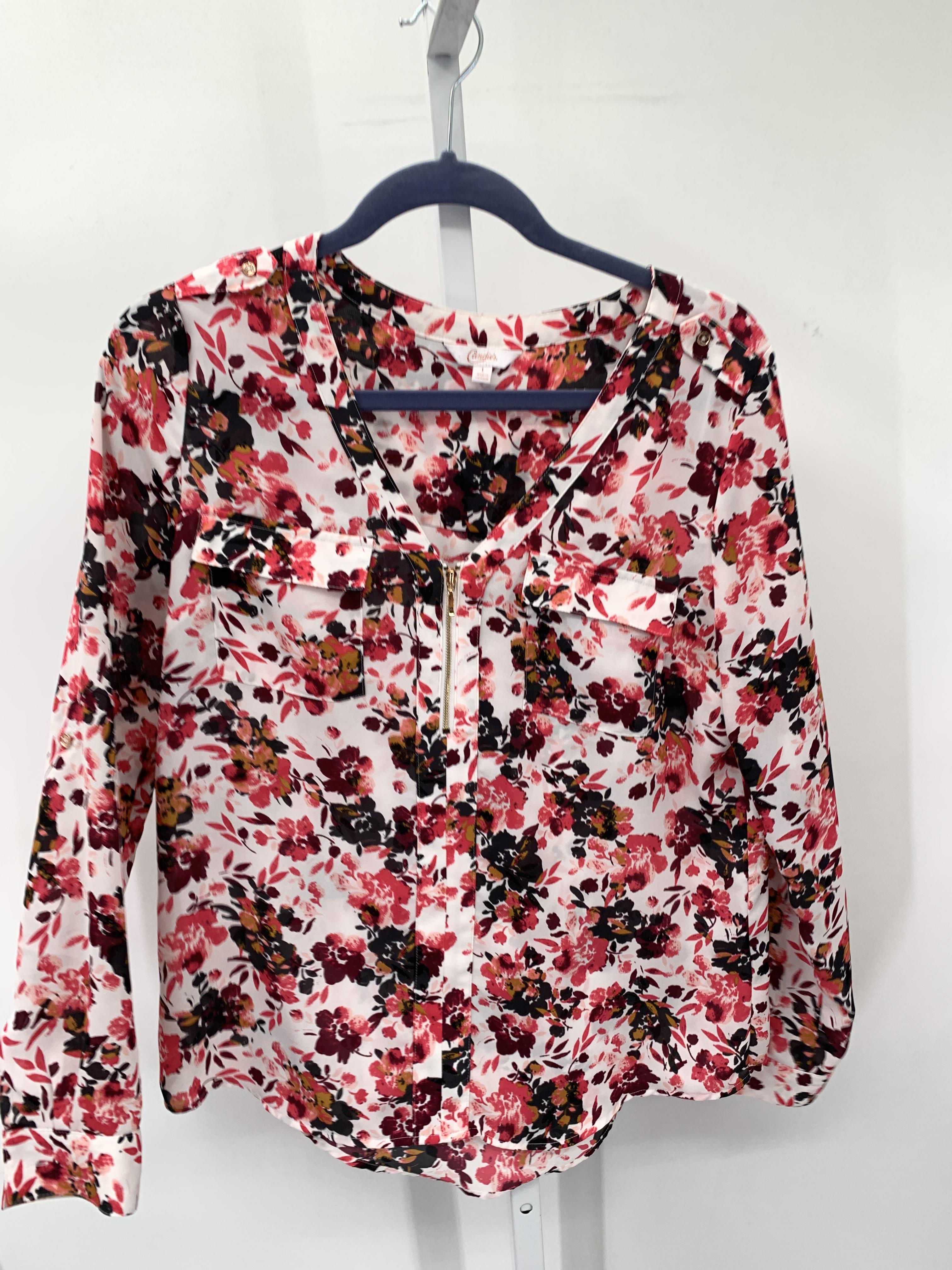 Candies Size Large Juniors Long Sleeve Shirt